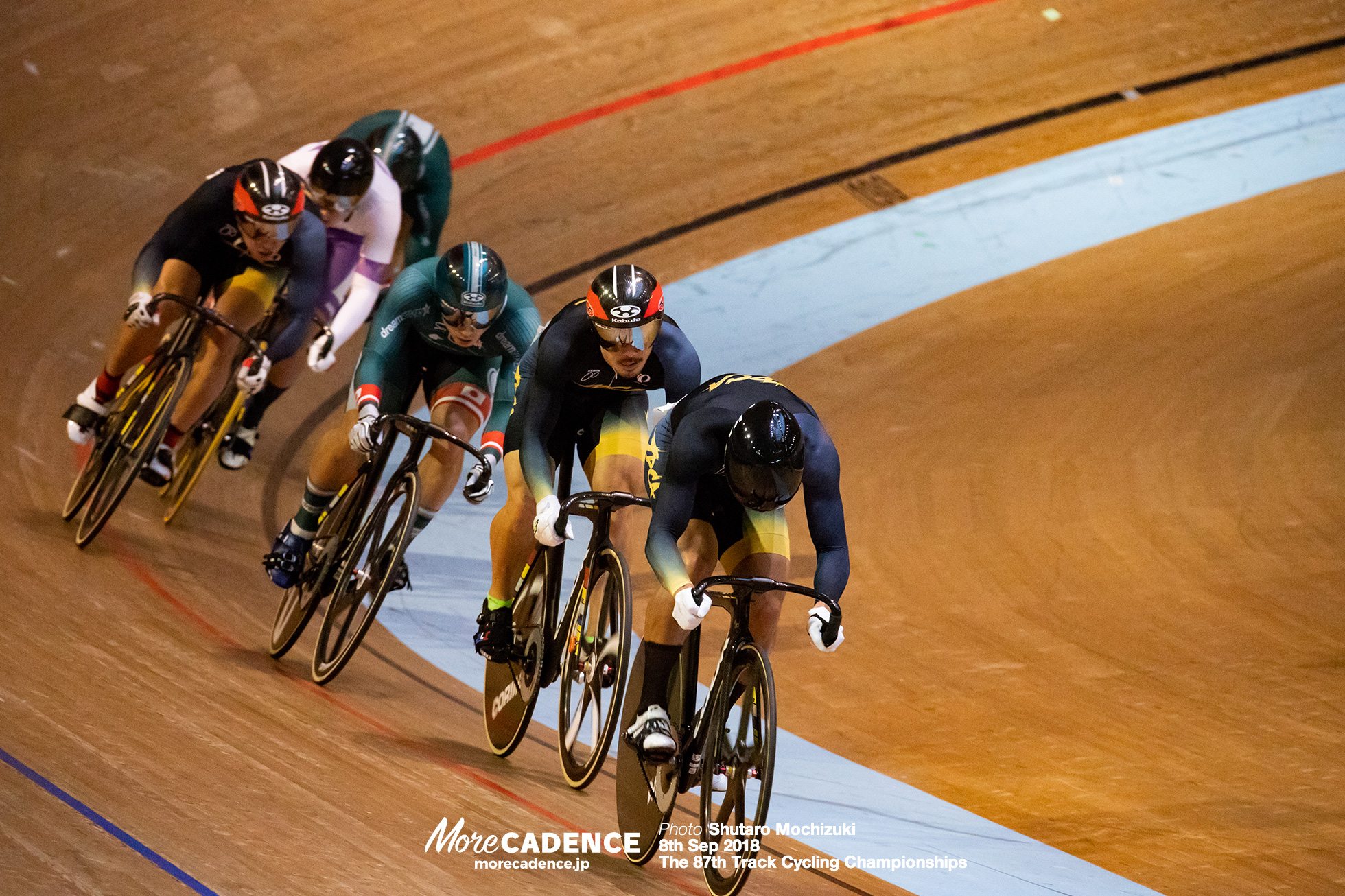 2018全日本選手権トラック男子ケイリン決勝ペーサー退避後