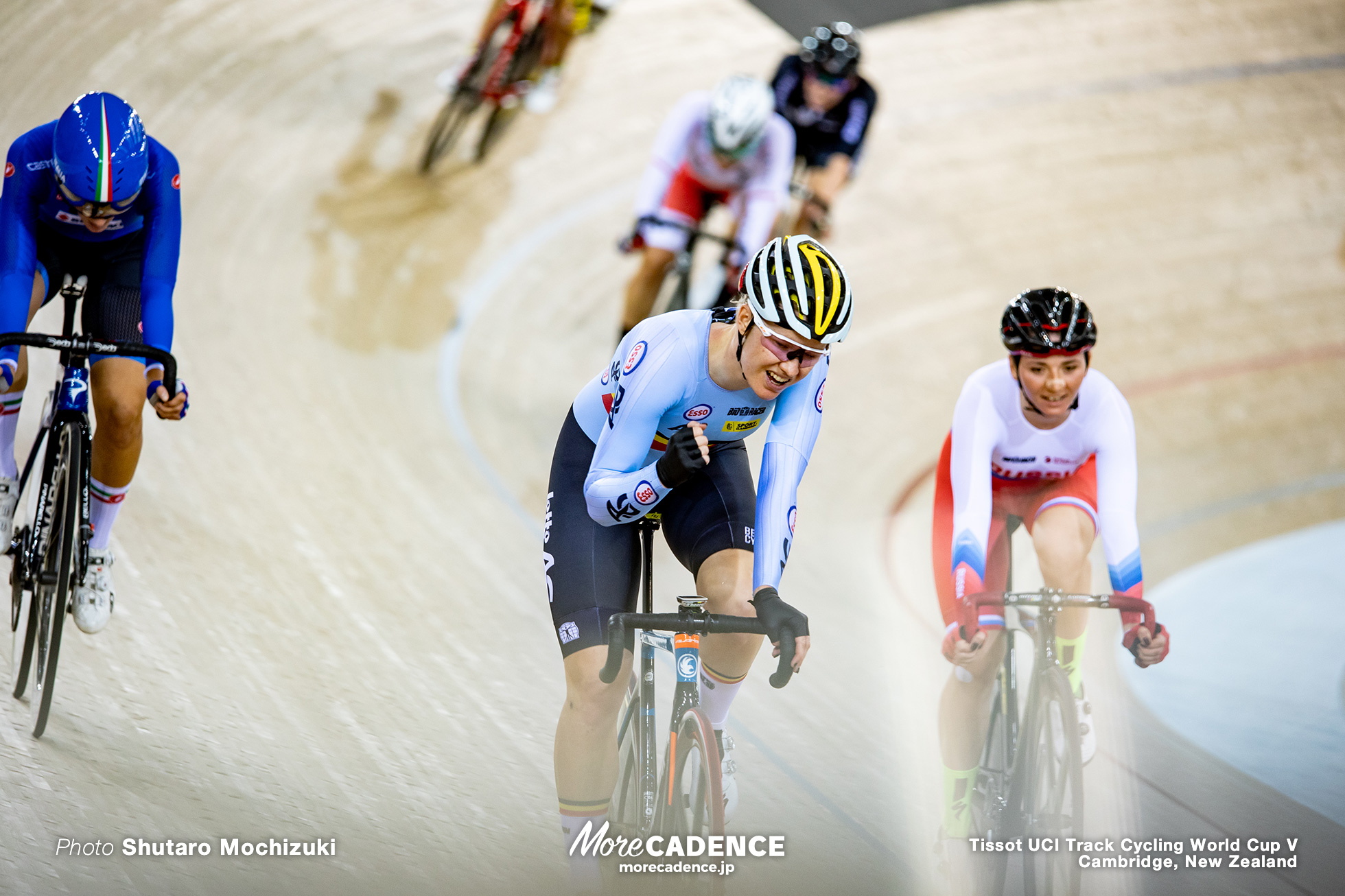 Women's Madison / Track Cycling World Cup V / Cambridge, New Zealand