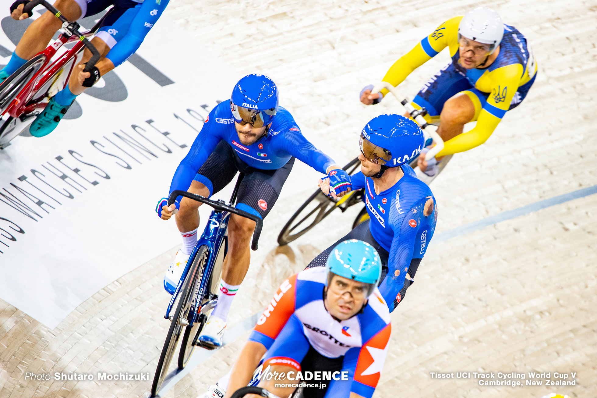 Men's Madison / Track Cycling World Cup V / Cambridge, New Zealand