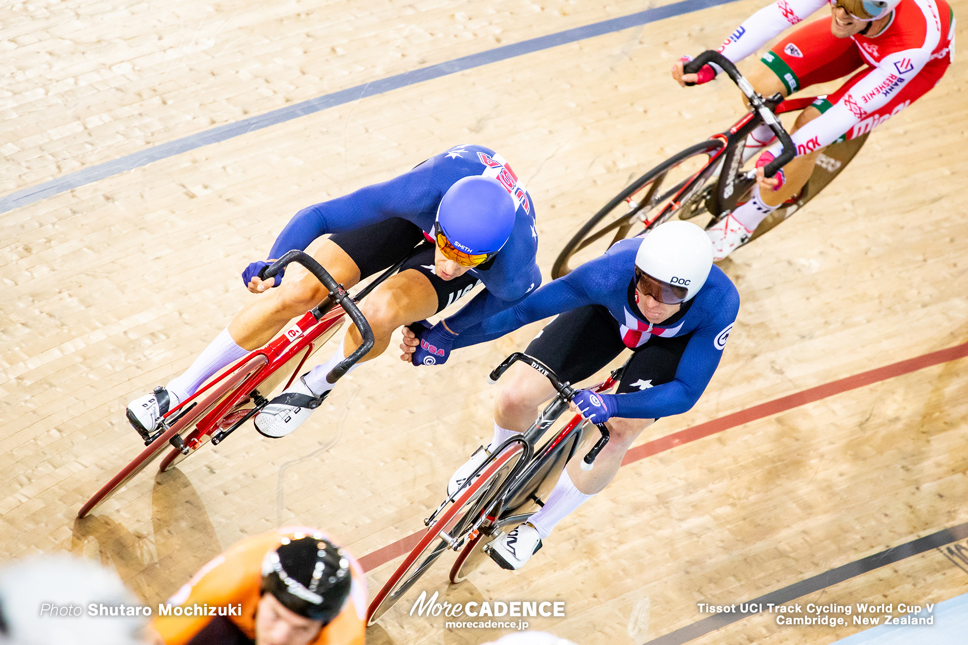 Men's Madison / Track Cycling World Cup V / Cambridge, New Zealand