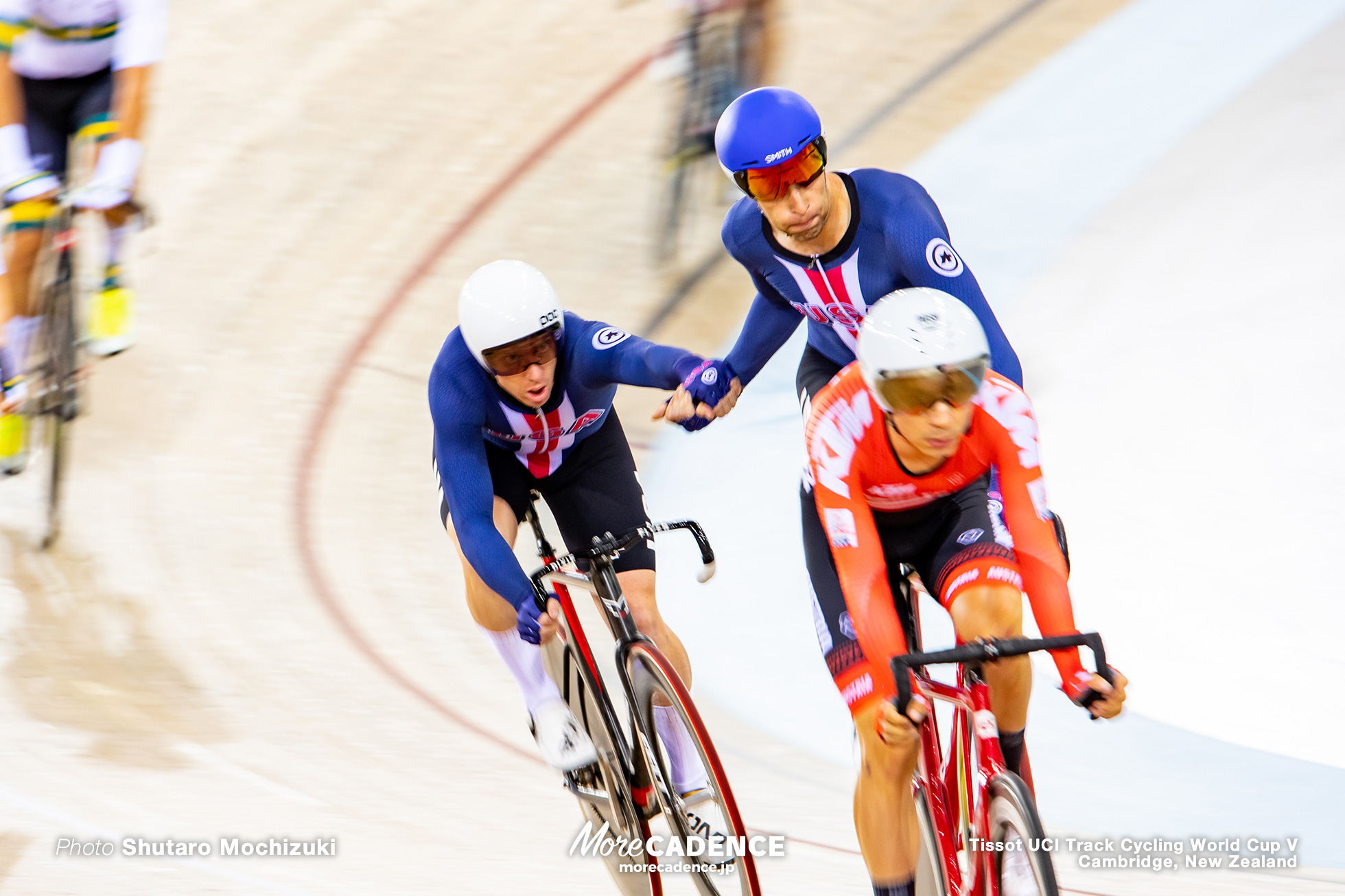 Men's Madison / Track Cycling World Cup V / Cambridge, New Zealand