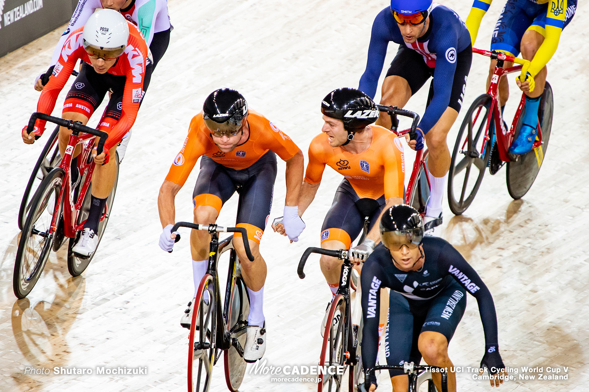 Men's Madison / Track Cycling World Cup V / Cambridge, New Zealand