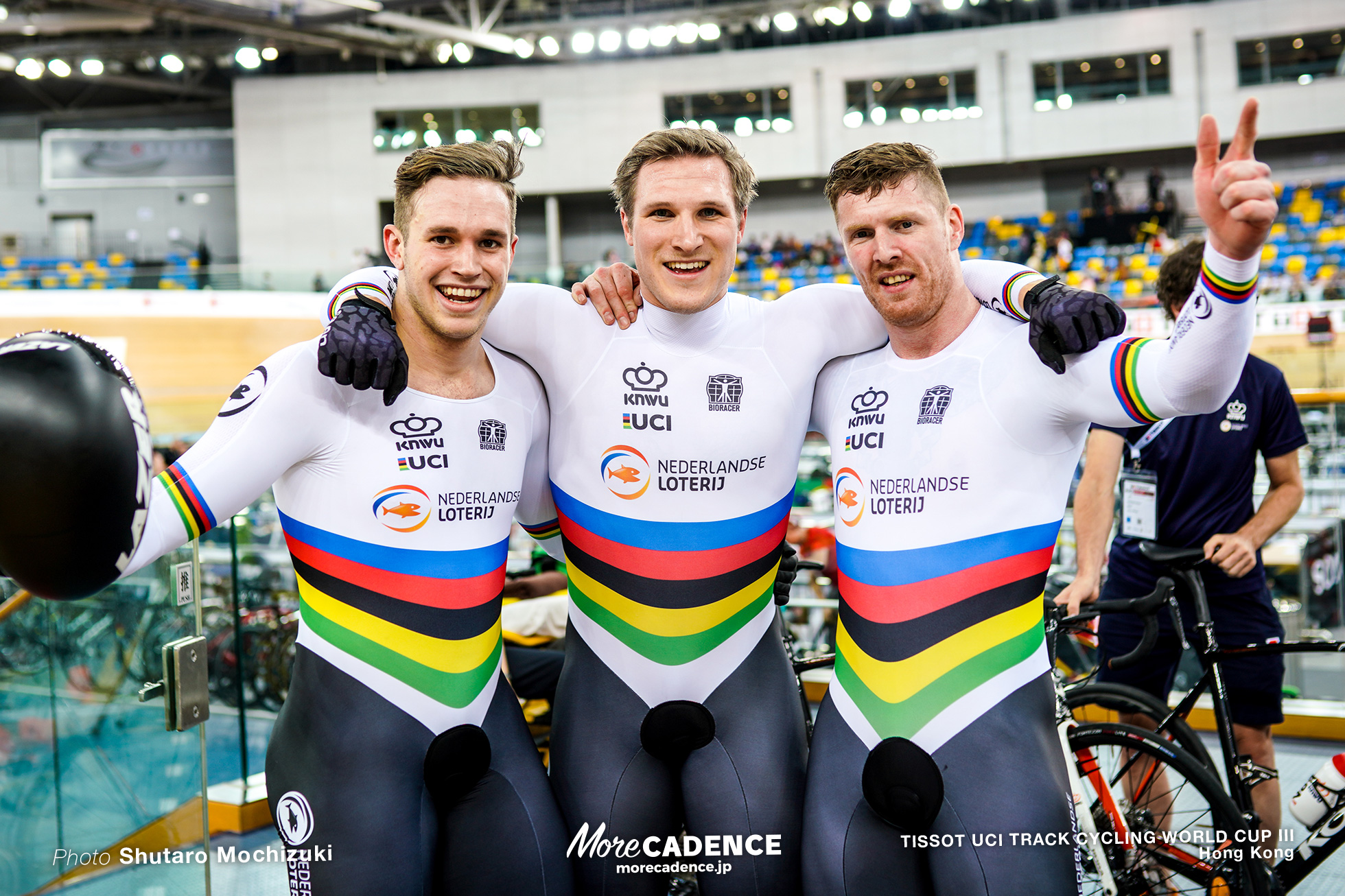 Final / Men's Team Sprint / TISSOT UCI TRACK CYCLING WORLD CUP III, Hong Kong, Jeffrey HOOGLAND ジェフリー・ホーフラント Harrie LAVREYSEN ハリー・ラブレイセン Roy van den BERG ロイ・バンデンバーグ