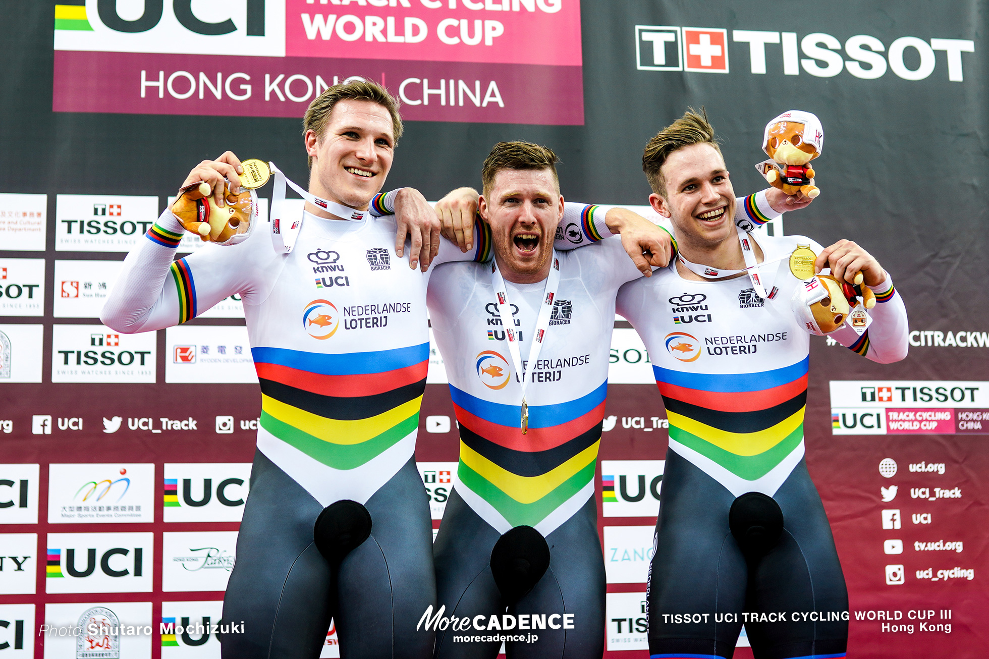 Final / Men's Team Sprint / TISSOT UCI TRACK CYCLING WORLD CUP III, Hong Kong, Jeffrey HOOGLAND ジェフリー・ホーフラント Harrie LAVREYSEN ハリー・ラブレイセン Roy van den BERG ロイ・バンデンバーグ