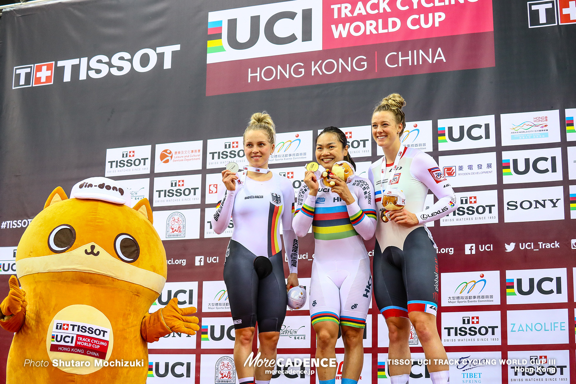 Final / Women's Sprint / TISSOT UCI TRACK CYCLING WORLD CUP III, Hong Kong, LEE Wai Sze リー・ワイジー 李慧詩 Emma HINZE エマ・ヒンツェ Kelsey MITCHELL ケルシー・ミシェル