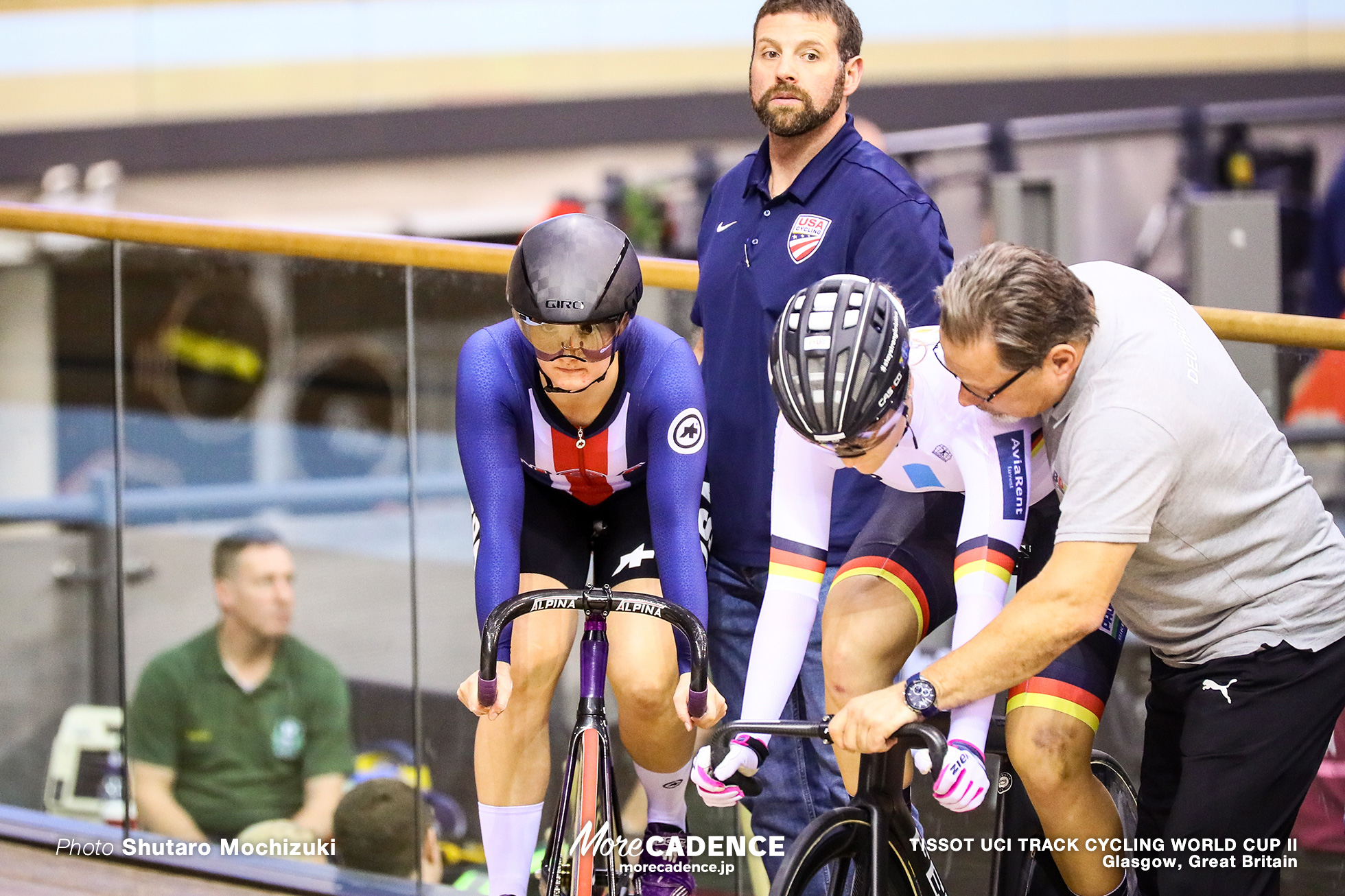 1st Round / Women's Keirin / TISSOT UCI TRACK CYCLING WORLD CUP II, Glasgow, Great Britain, Lea Sophie FRIEDRICH リー・ソフィー・フリードリッヒ Madalyn GODBY マダリン・ゴドビー