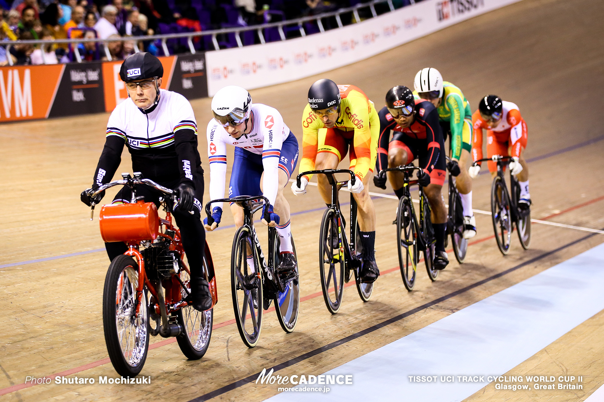 Repechage / Men's Keirin / TISSOT UCI TRACK CYCLING WORLD CUP II, Glasgow, Great Britain