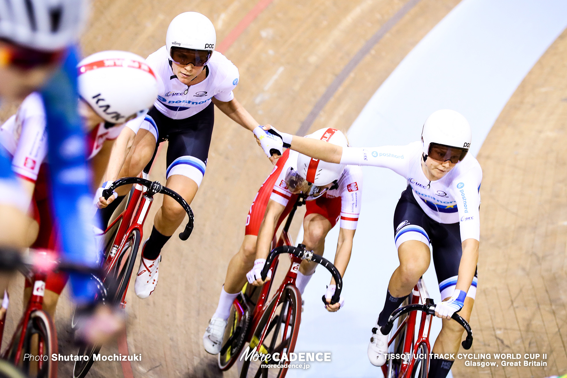 Women's Madison / TISSOT UCI TRACK CYCLING WORLD CUP II, Glasgow, Great Britain, Julie LETH ジュリー・レス Trine SCHMIDT トリヌ・シュミット