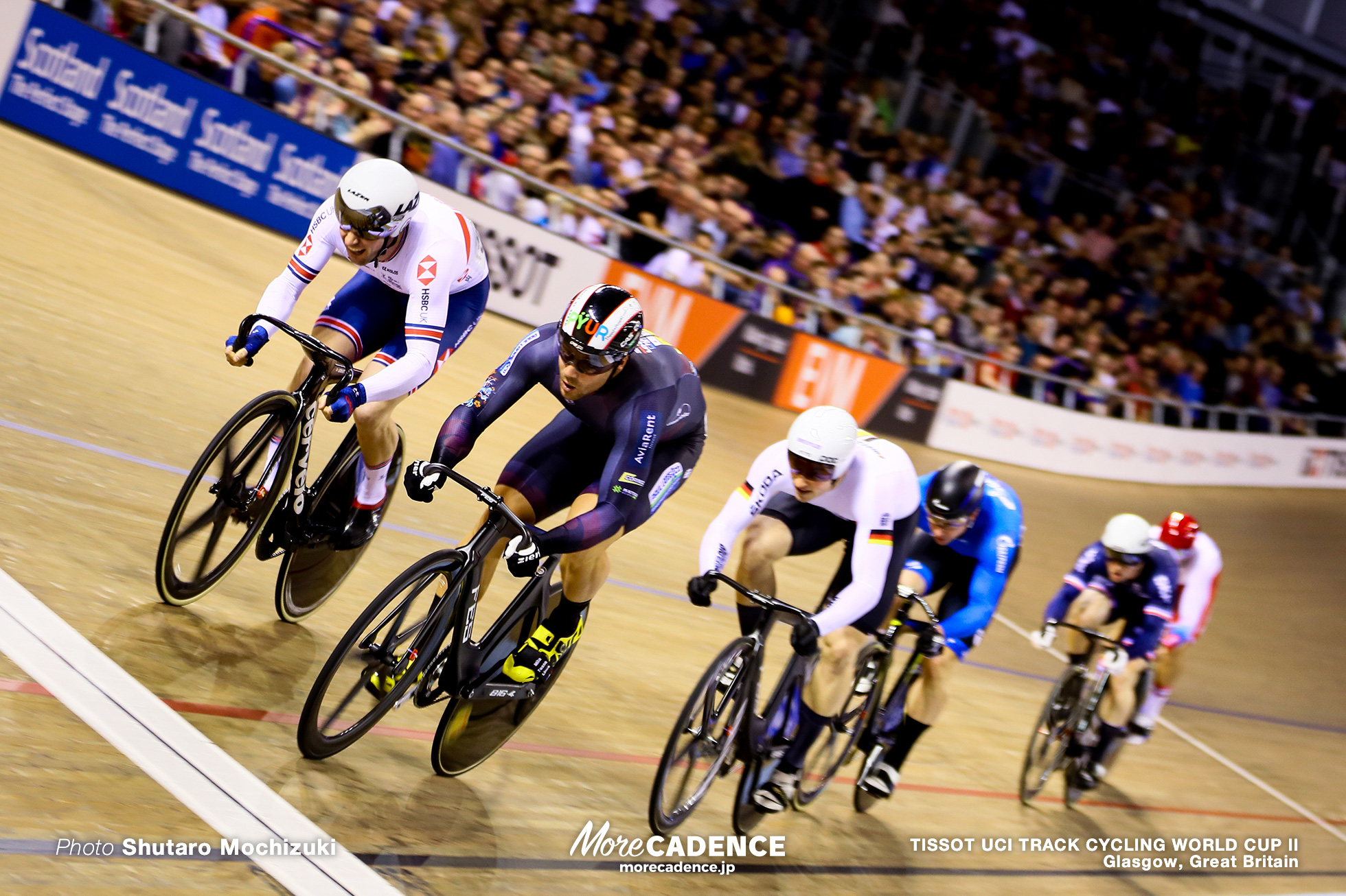 Final / Men's Keirin / TISSOT UCI TRACK CYCLING WORLD CUP II, Glasgow, Great Britain, Maximilian LEVY マキリミリアン・レビ Jason Kenny ジェイソン・ケニー