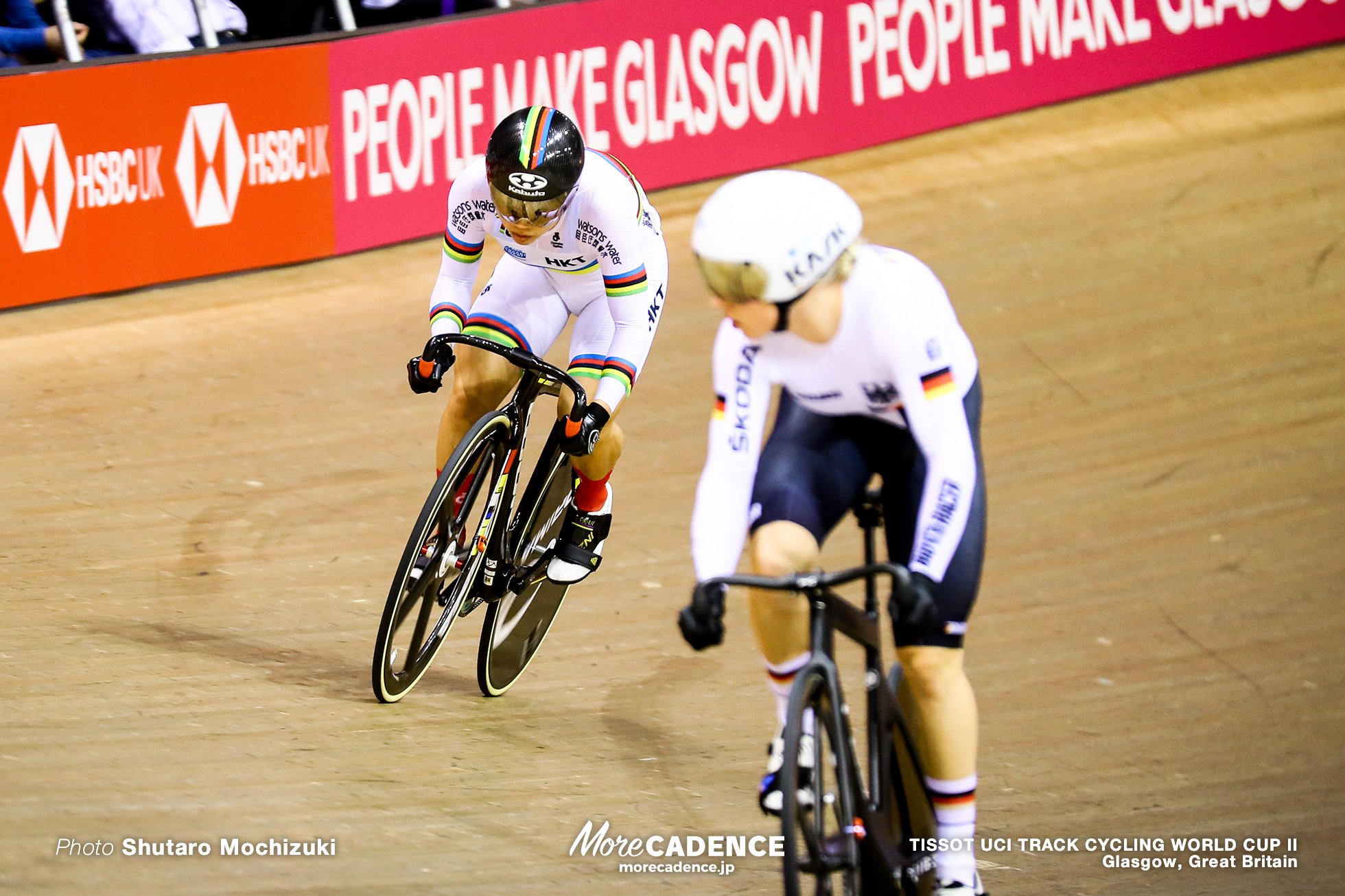 Final / Women's Sprint / TISSOT UCI TRACK CYCLING WORLD CUP II, Glasgow, Great Britain, LEE Wai Sze リー・ワイジー 李慧詩 Emma HINZE エマ・ヒンツェ