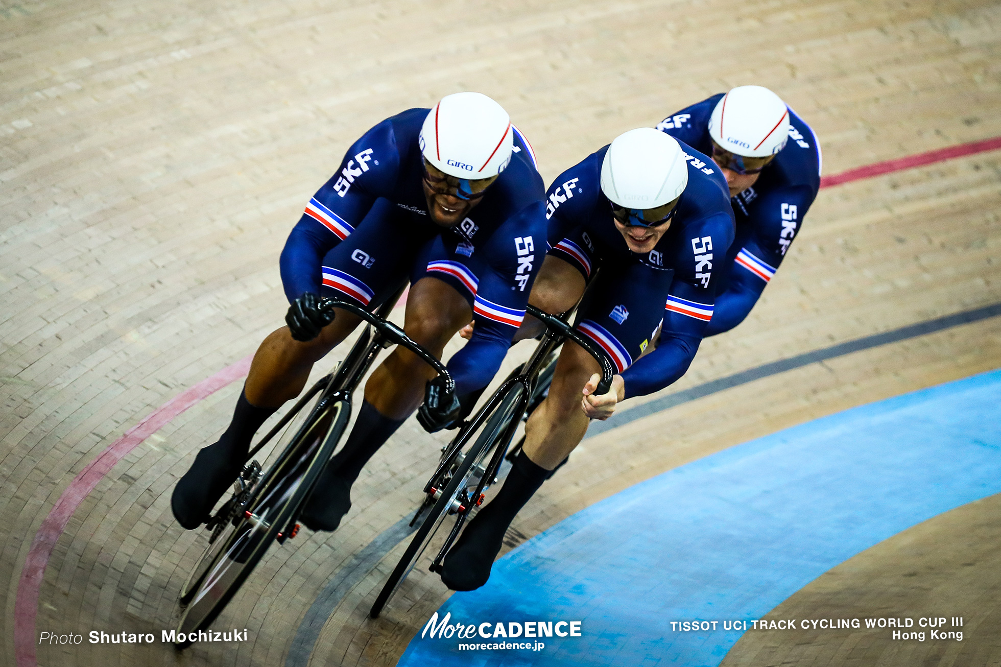 Qualifying / Men's Team Sprint / TISSOT UCI TRACK CYCLING WORLD CUP III, Hong Kong, Gregory BAUGE グレゴリー・ボジェ Rayan HELAL ライアン・エラル Michael D'ALMEIDA ミカエル・ダルメイダ