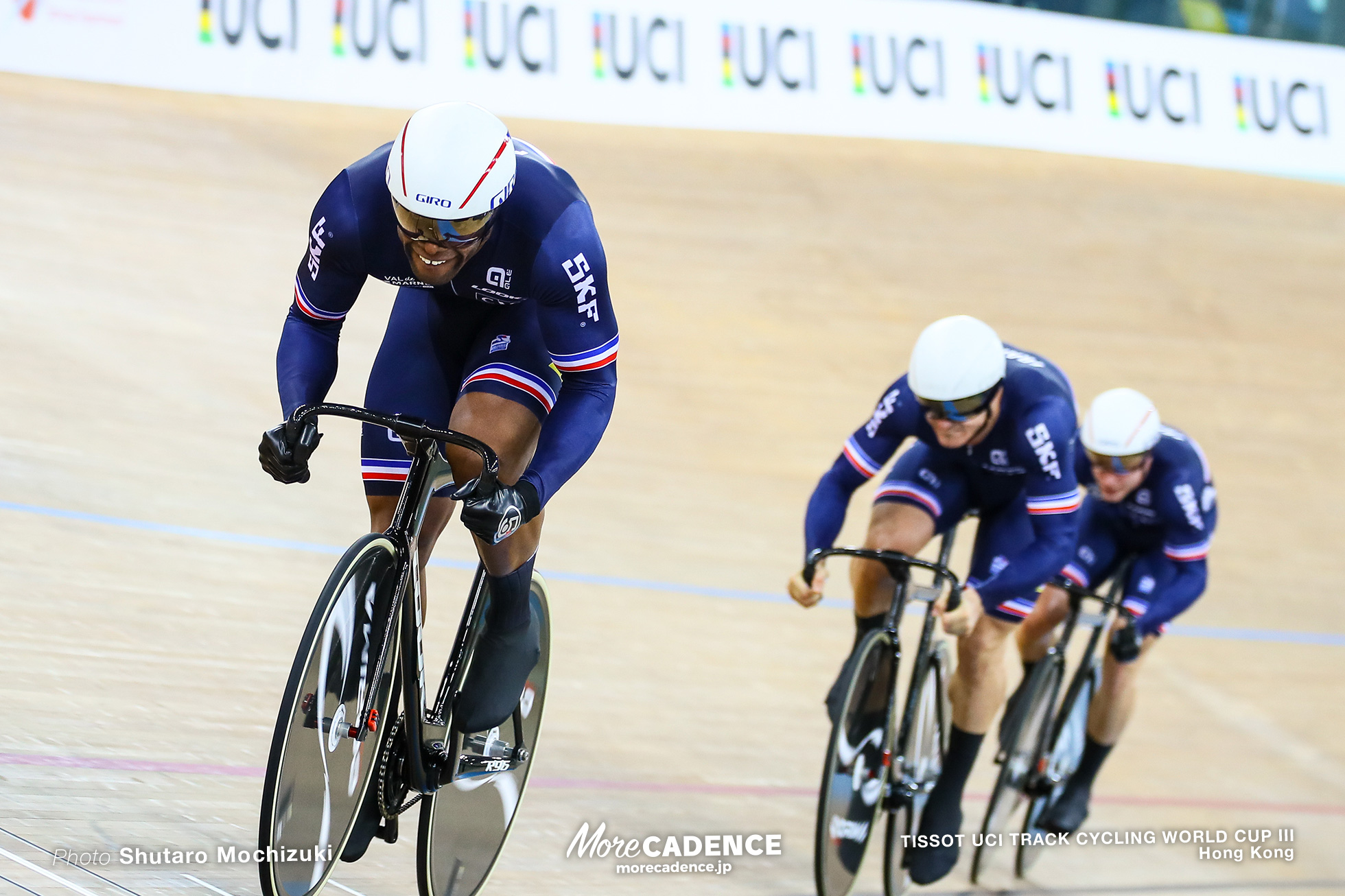 Final / Men's Team Sprint / TISSOT UCI TRACK CYCLING WORLD CUP III, Hong Kong, Gregory BAUGE グレゴリー・ボジェ Michael D'ALMEIDA ミカエル・ダルメイダ Rayan HELAL ライアン・エラル