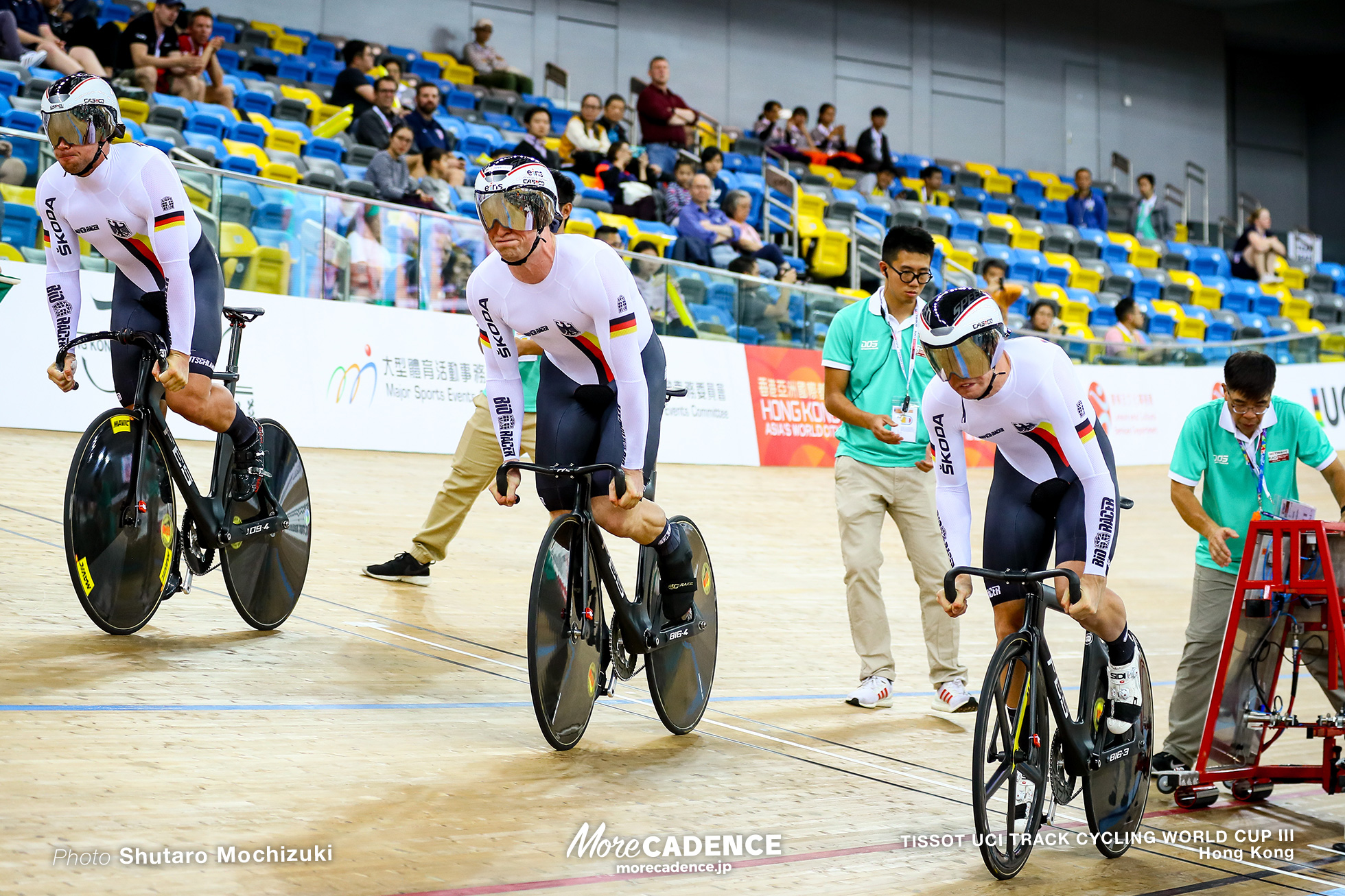 Final / Men's Team Sprint / TISSOT UCI TRACK CYCLING WORLD CUP III, Hong Kong, Timo BICHLER ティモ・ビヒラー Stefan BOTTICHER シュテファン・ボティシャー Eric ENGLER エリック・エングラー