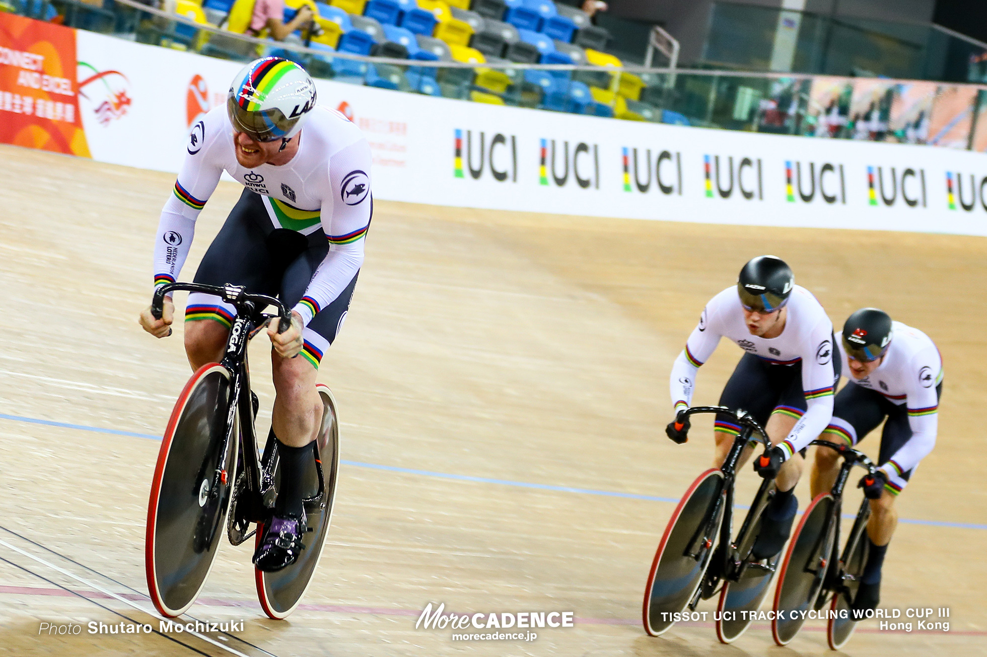 Final / Men's Team Sprint / TISSOT UCI TRACK CYCLING WORLD CUP III, Hong Kong, Jeffrey HOOGLAND ジェフリー・ホーフラント Harrie LAVREYSEN ハリー・ラブレイセン Roy van den BERG ロイ・バンデンバーグ