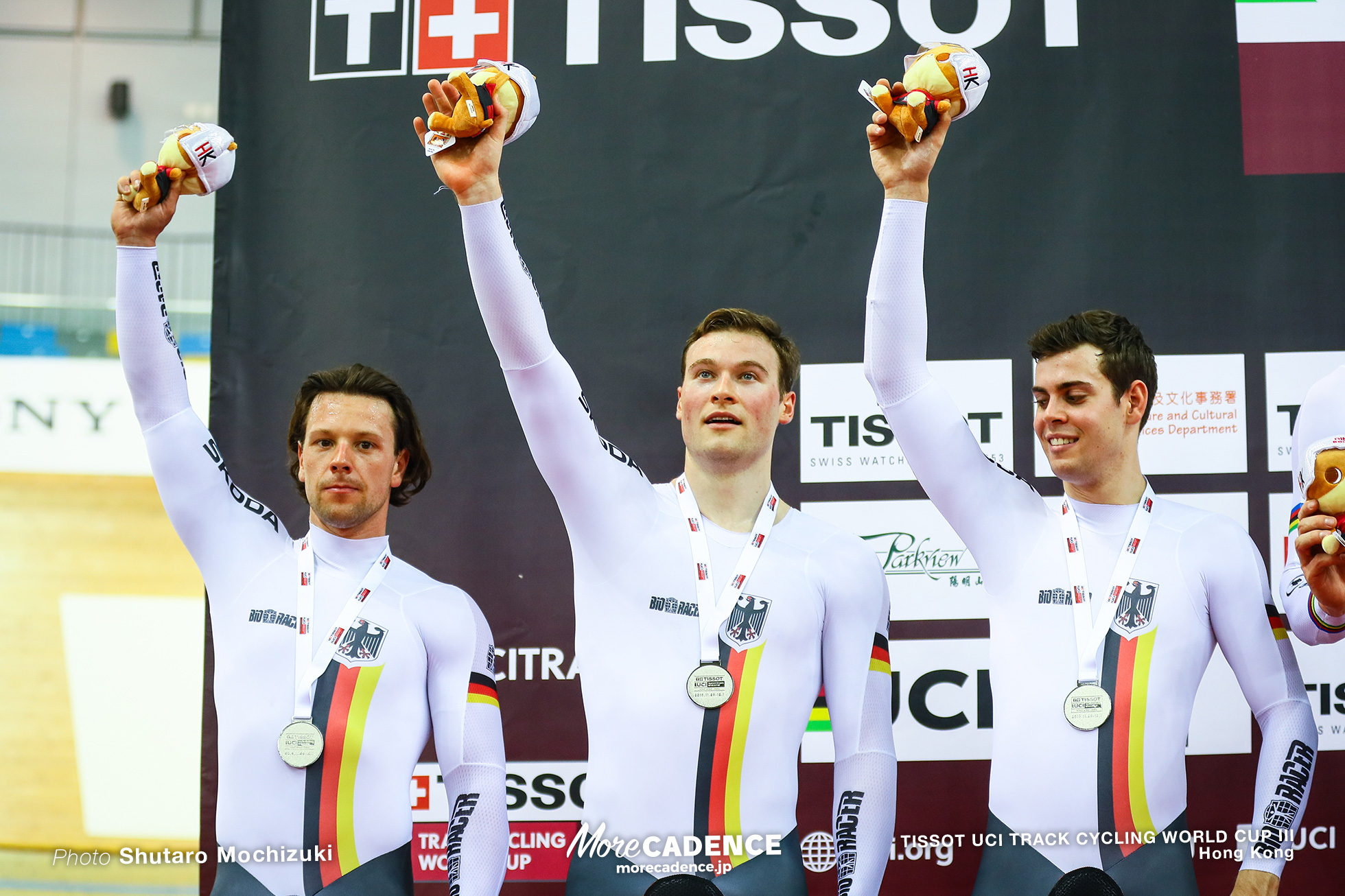 Final / Men's Team Sprint / TISSOT UCI TRACK CYCLING WORLD CUP III, Hong Kong, Timo BICHLER ティモ・ビヒラー Stefan BOTTICHER シュテファン・ボティシャー Eric ENGLER エリック・エングラー