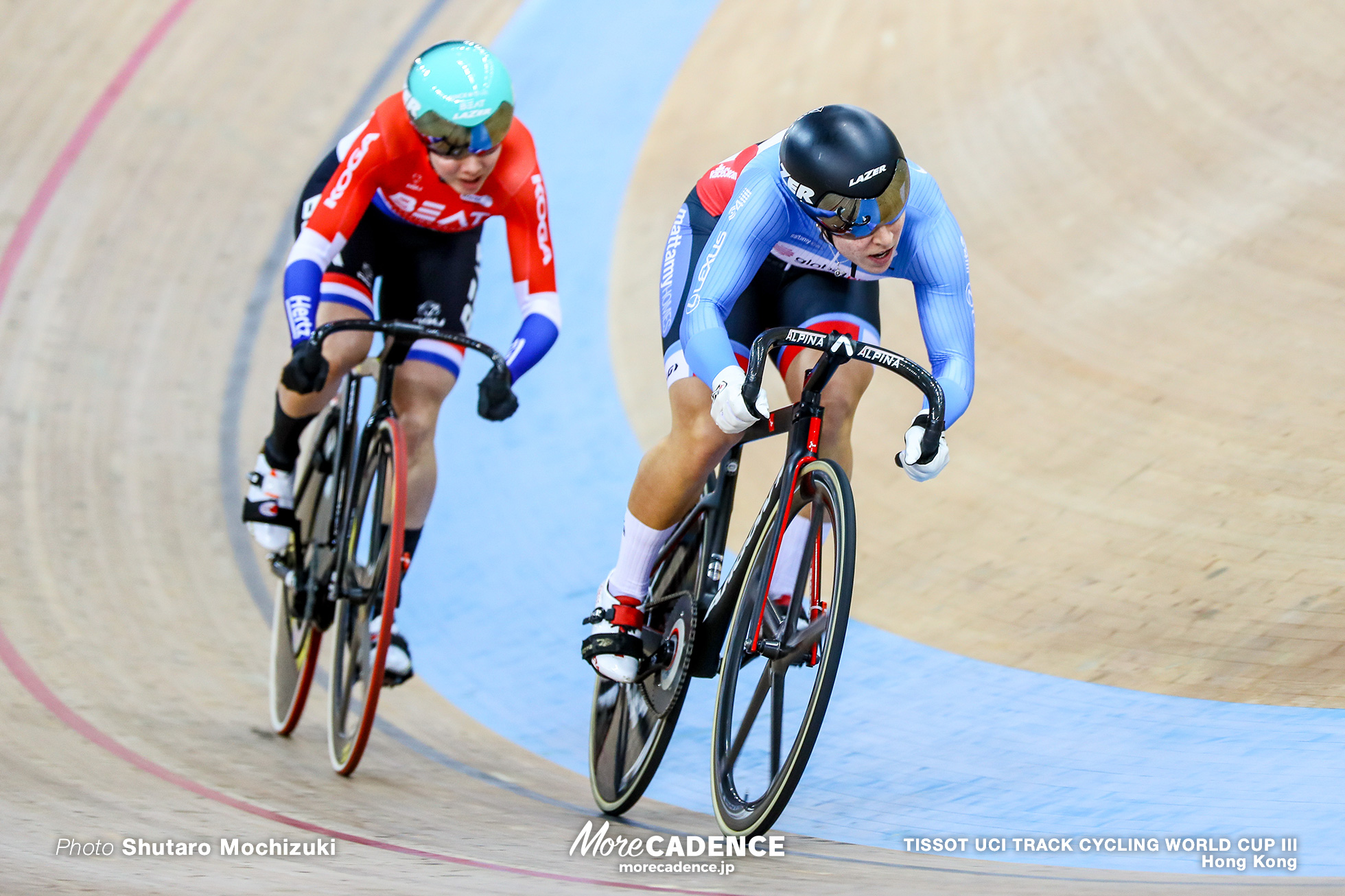 1/16 Finals / Women's Sprint / TISSOT UCI TRACK CYCLING WORLD CUP III, Hong Kong, Laurine van RIESSEN ロリーヌ・ファンリーセン Lauriane GENEST ロリアン・ジェネスト