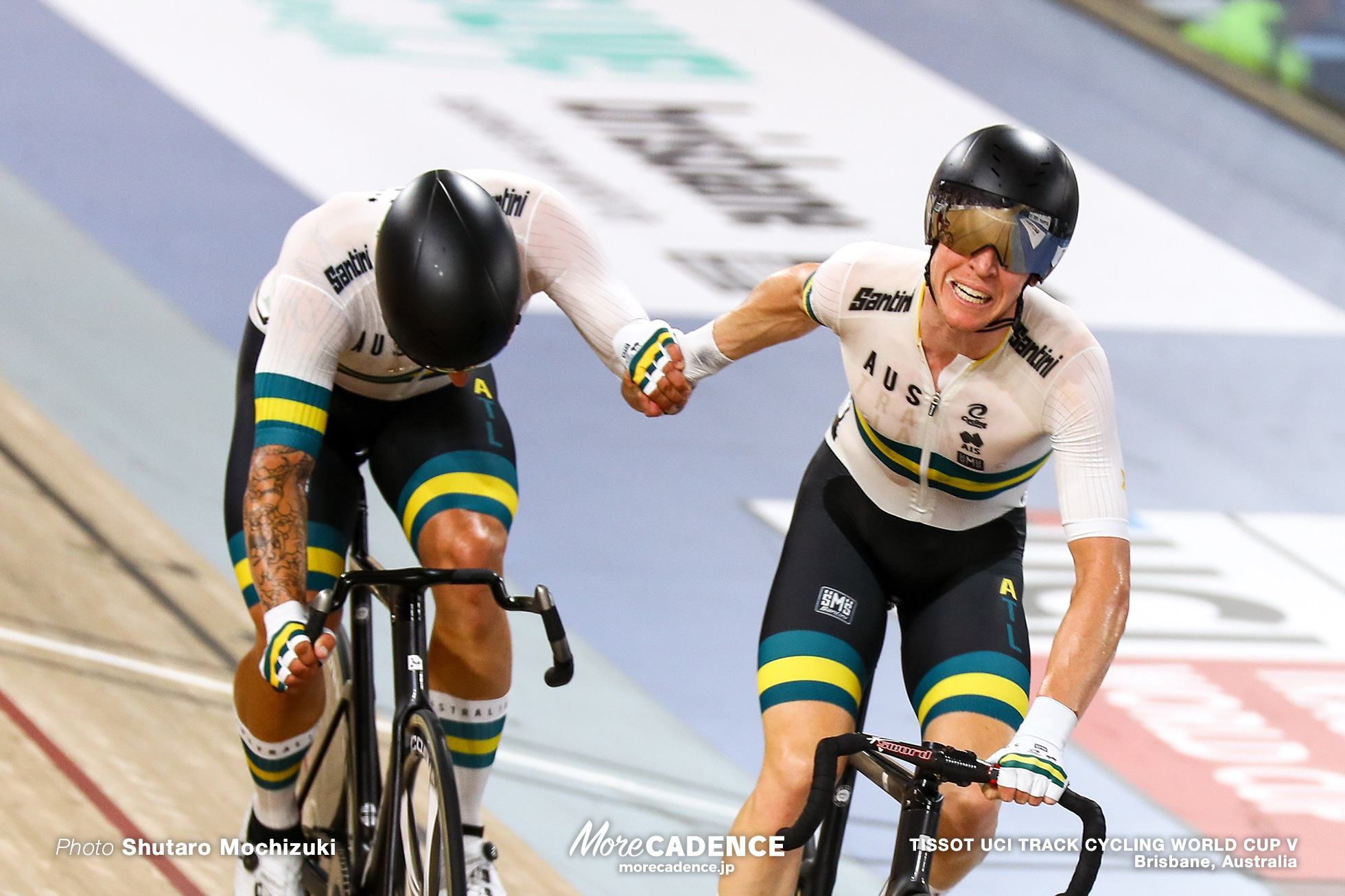 Men's Madison / TISSOT UCI TRACK CYCLING WORLD CUP V, Brisbane, Australia, Sam WELSFORD サム・ウェルスフォード Cameron MEYER キャメロン・マイヤー