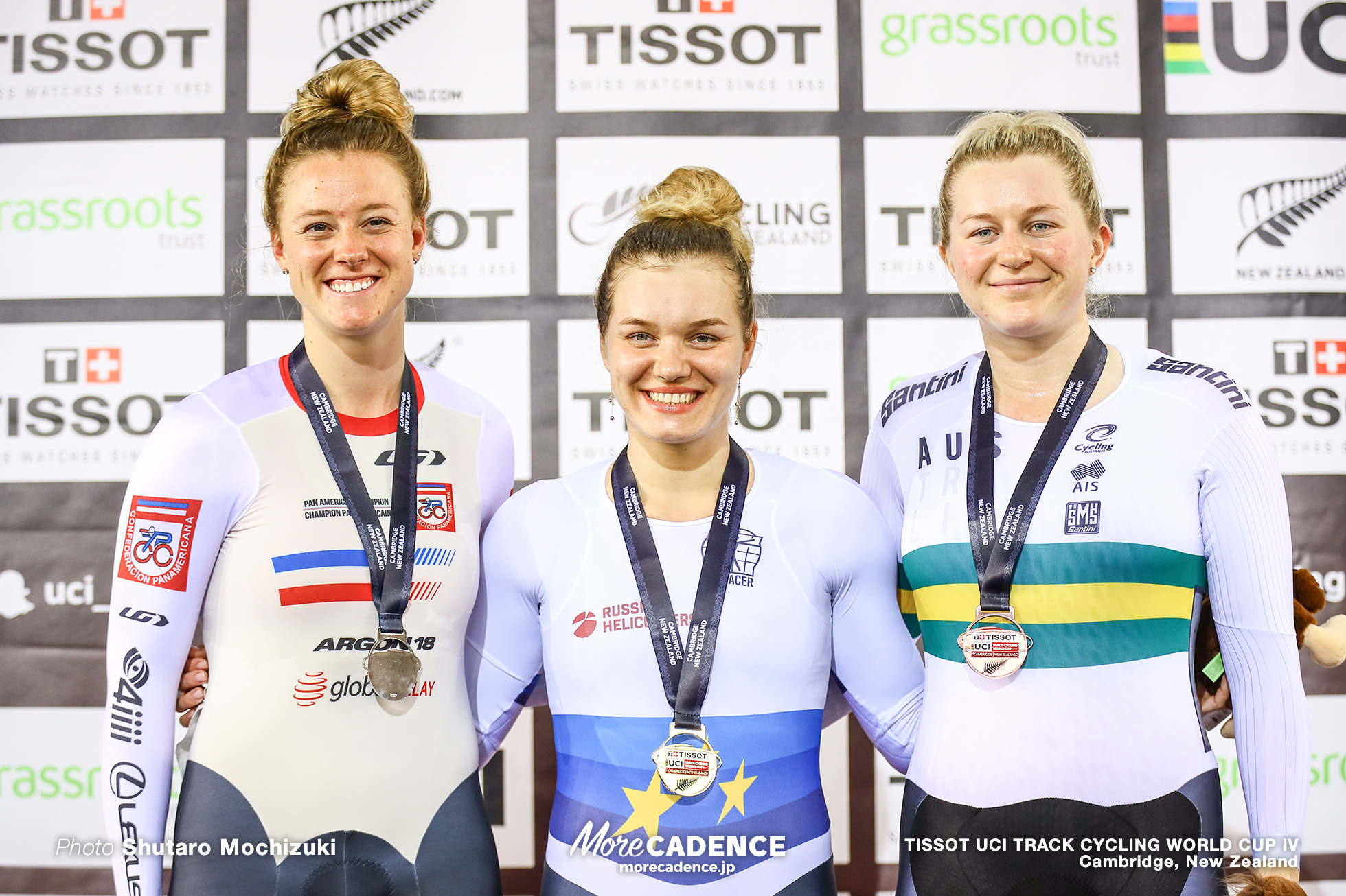 Final / Women's Sprint / TISSOT UCI TRACK CYCLING WORLD CUP IV, Cambridge, New Zealand, Anastasiia VOINOVA アナスタシア・ボイノワ Kelsey MITCHELL ケルシー・ミシェル Stephanie MORTON ステファニー・モートン