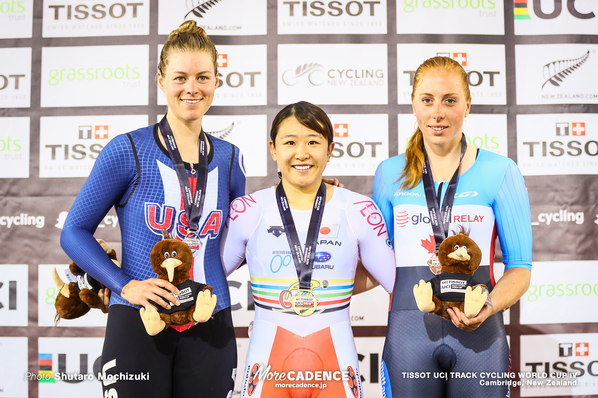 Point Race / Women's Omnium / TISSOT UCI TRACK CYCLING WORLD CUP IV, Cambridge, New Zealand, 梶原悠未 Jennife VALENTE ジェニファー・バレンテ Allison BEVERIDGE アリソン・ベバレッジ