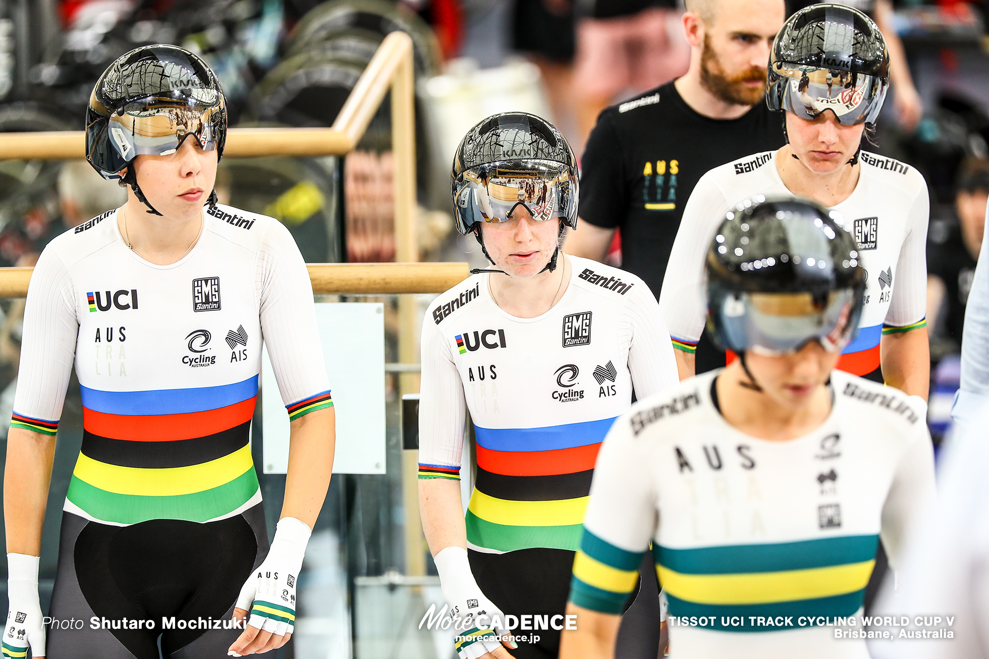 Qualifying / Women's Team Pursuit / TISSOT UCI TRACK CYCLING WORLD CUP V, Brisbane, Australia, Georgia BAKER ジョージア・バーカー Ashlee ANKUDINOFF アシュリー・アンクディノフ Alexandra MANLY アレクサンドラ・マンリー Maeve PLOUFFE メーブ・プルーフ