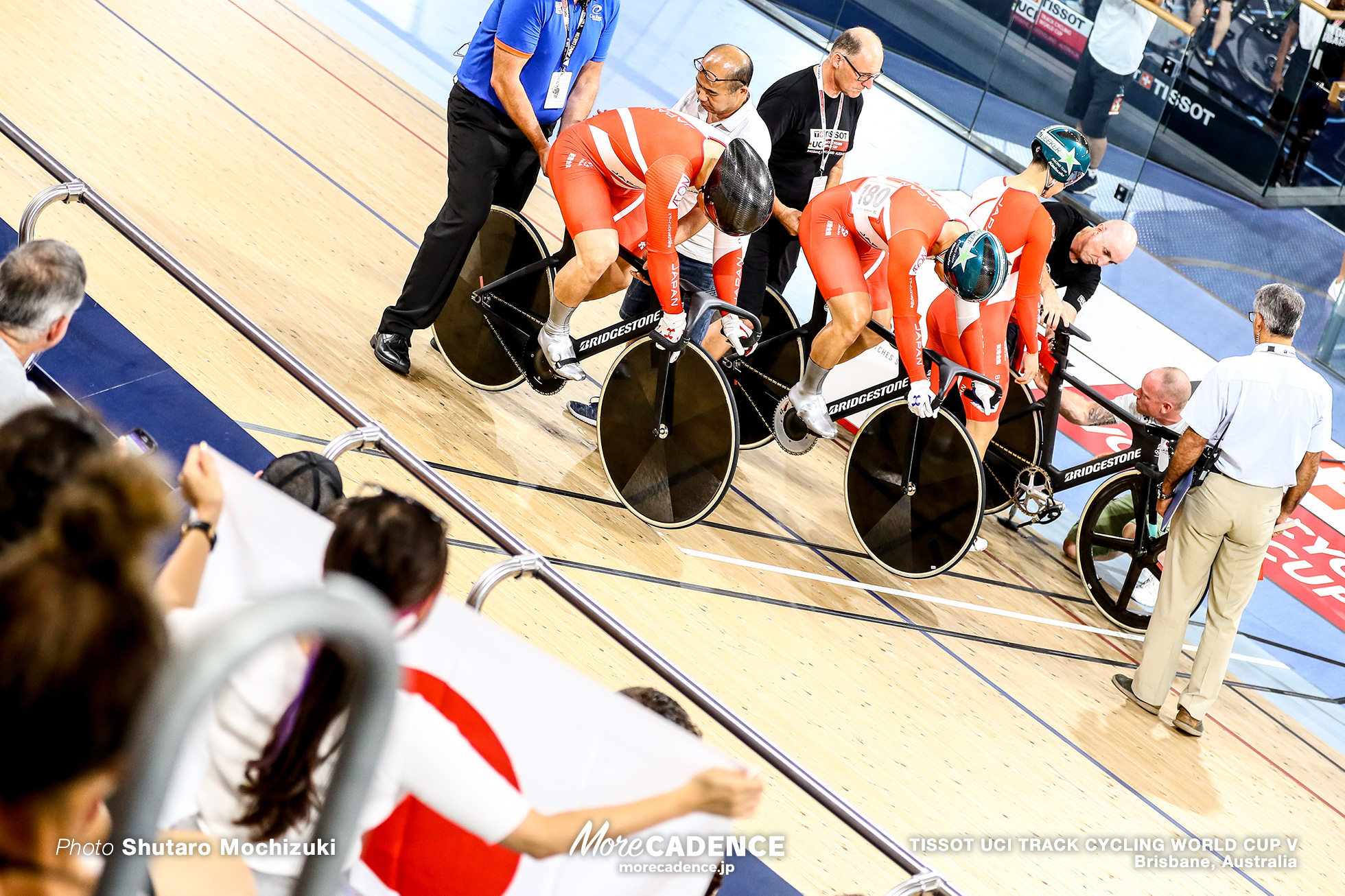 Qualifying / Men's Team Sprint / TISSOT UCI TRACK CYCLING WORLD CUP V, Brisbane, Australia, 新田祐大 長迫吉拓 深谷知広