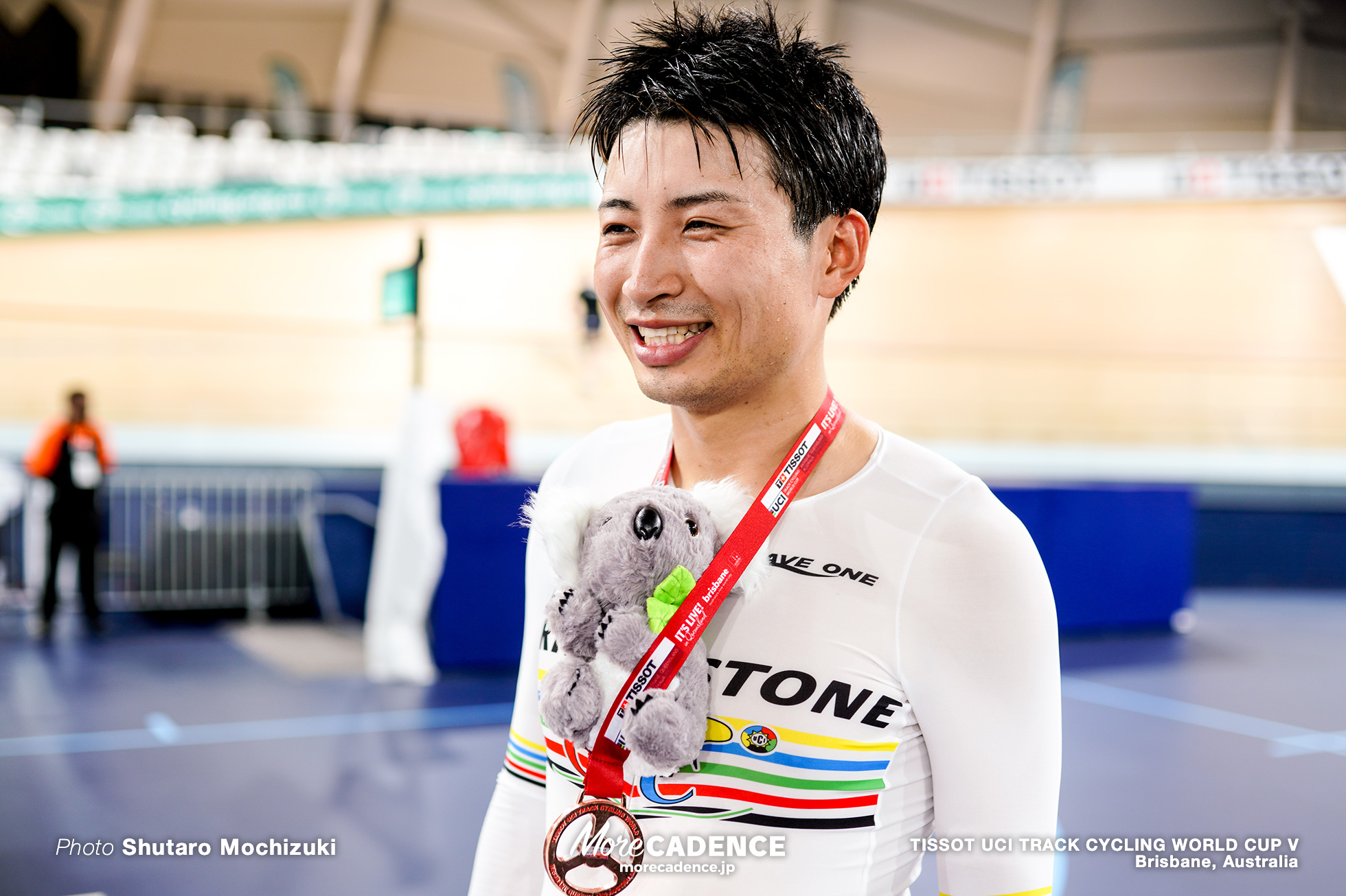 Men's Omnium / Point Race / TISSOT UCI TRACK CYCLING WORLD CUP V, Brisbane, Australia, 橋本英也