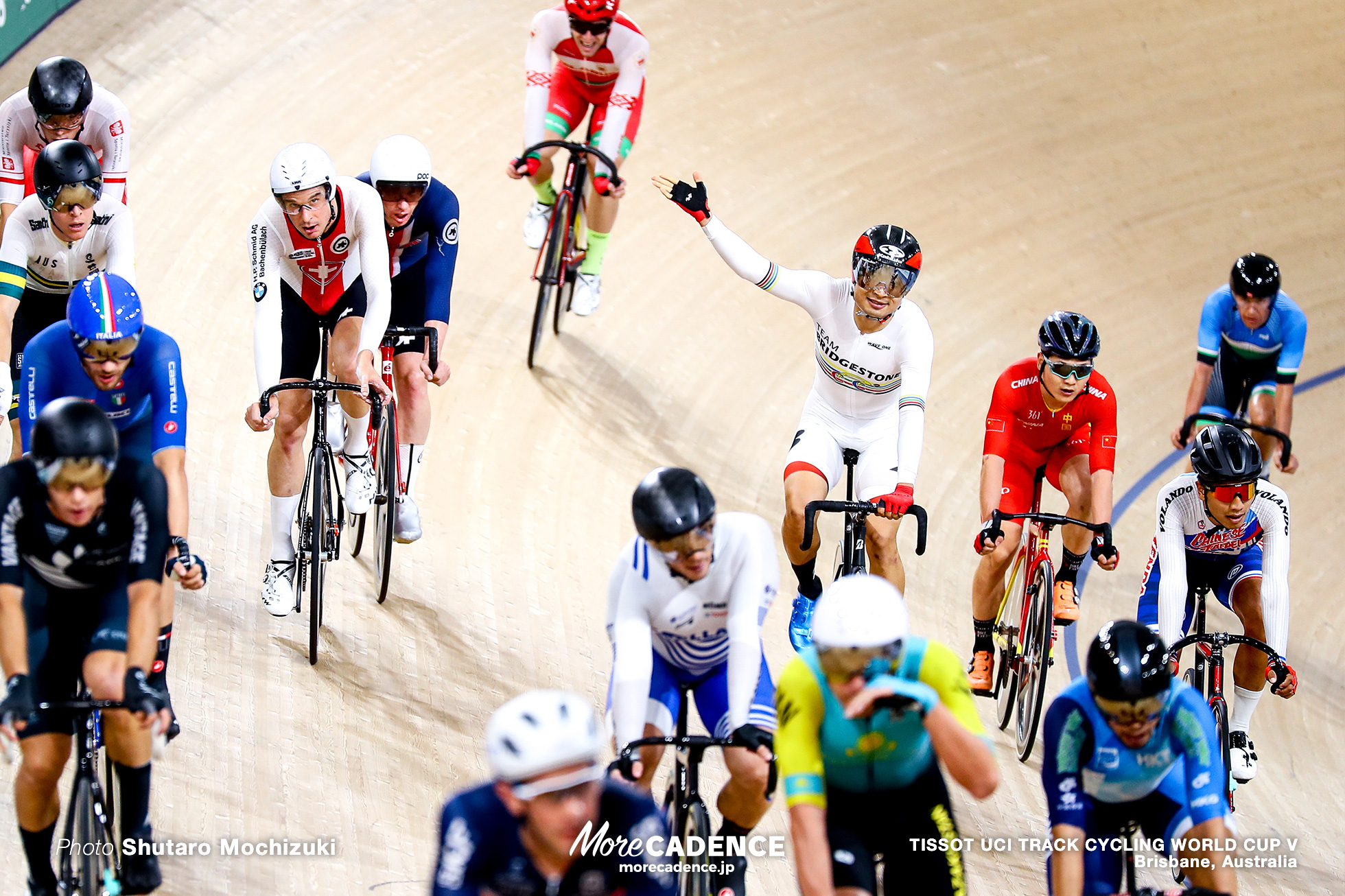 Men's Omnium / Scratch Race / TISSOT UCI TRACK CYCLING WORLD CUP V, Brisbane, Australia, 橋本英也