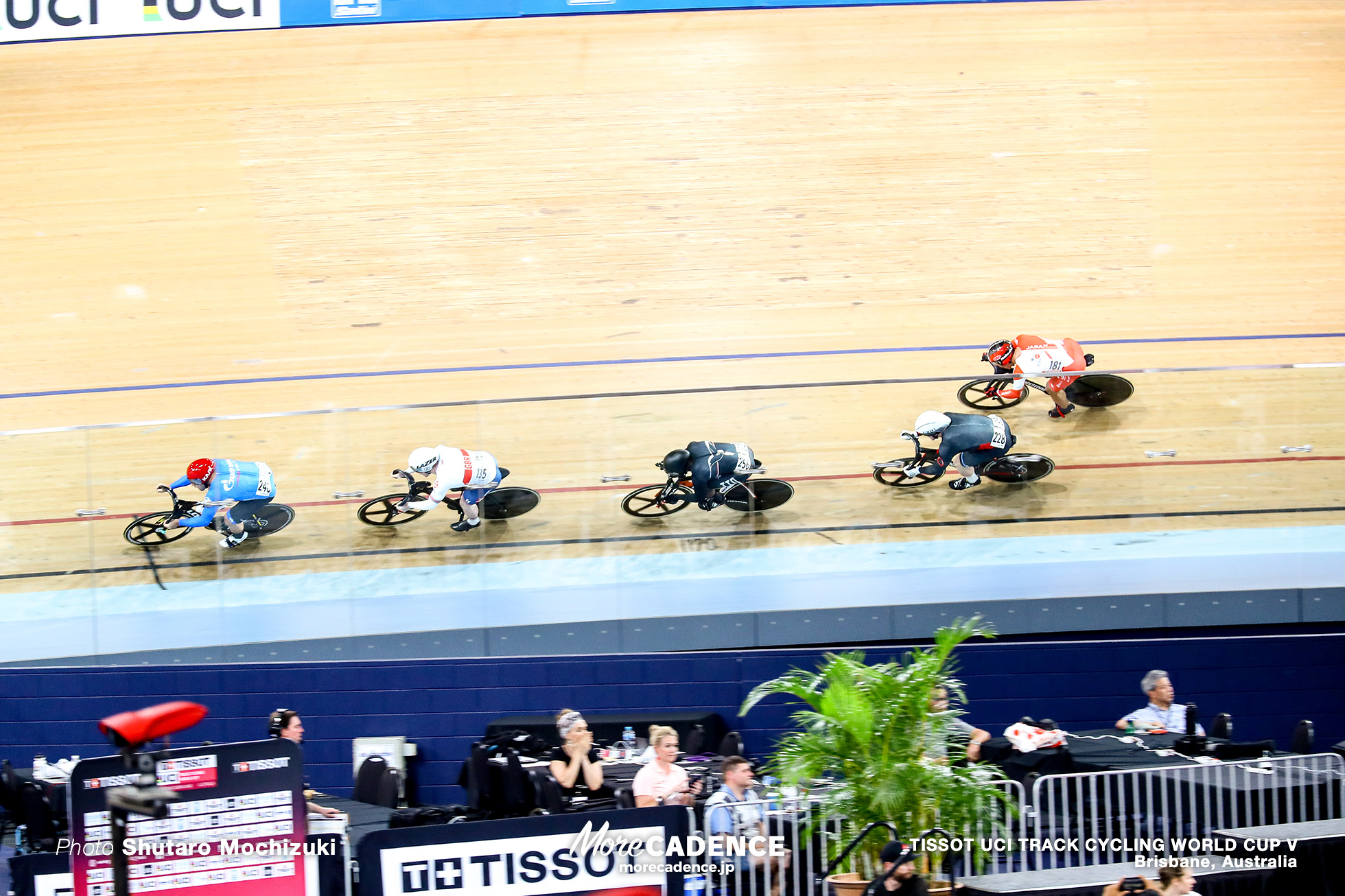 2nd Round / Men's Keirin / TISSOT UCI TRACK CYCLING WORLD CUP V, Brisbane, Australia, 脇本雄太 Kwesi Browne クウェシ・ブラウン Denis Dmitriev デニス・ドミトリエフ Jack Carlin ジャック・カーリン Joel ARCHAMBAULT ジョエル・アーチボルト