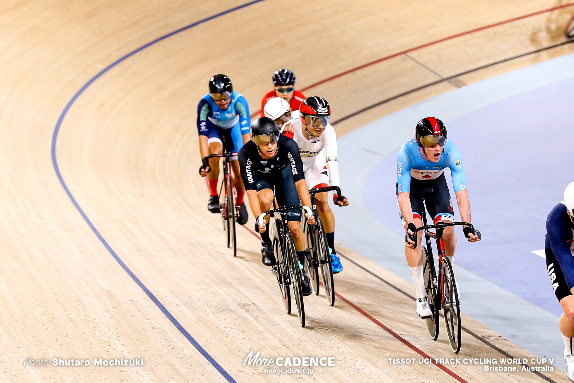 Men's Omnium / Tempo Race / TISSOT UCI TRACK CYCLING WORLD CUP V, Brisbane, Australia, 橋本英也 Aaron GATE アーロン・ゲイト Derek GEE デレック・ジー