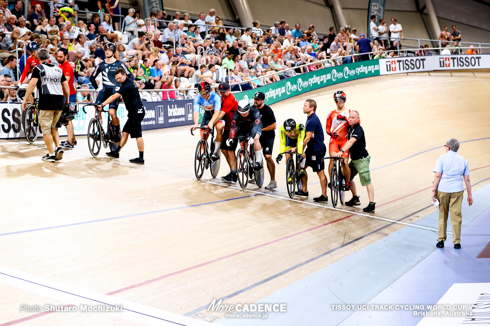 Final / Men's Keirin / TISSOT UCI TRACK CYCLING WORLD CUP V, Brisbane, Australia, 脇本雄太 Jai ANGSUTHASAWIT ジャイ・アングスタサウィット Callum SAUNDERS カルム・サウンダース Hugo BARRETTE ヒューゴ・バレット ZHOU Yu Joel ARCHAMBAULT ジョエル・アーチボルト