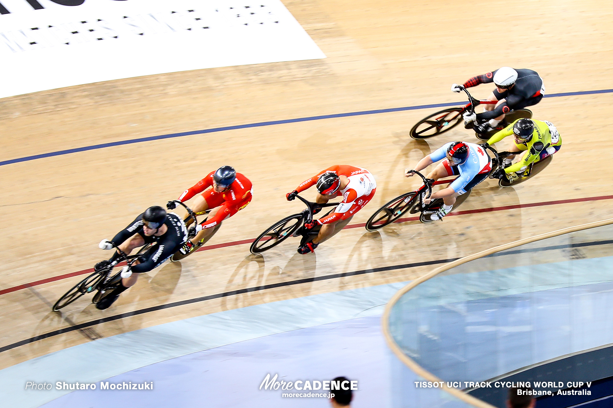 Final / Men's Keirin / TISSOT UCI TRACK CYCLING WORLD CUP V, Brisbane, Australia, 脇本雄太 Jai ANGSUTHASAWIT ジャイ・アングスタサウィット Callum SAUNDERS カルム・サウンダース Hugo BARRETTE ヒューゴ・バレット ZHOU Yu Joel ARCHAMBAULT ジョエル・アーチボルト