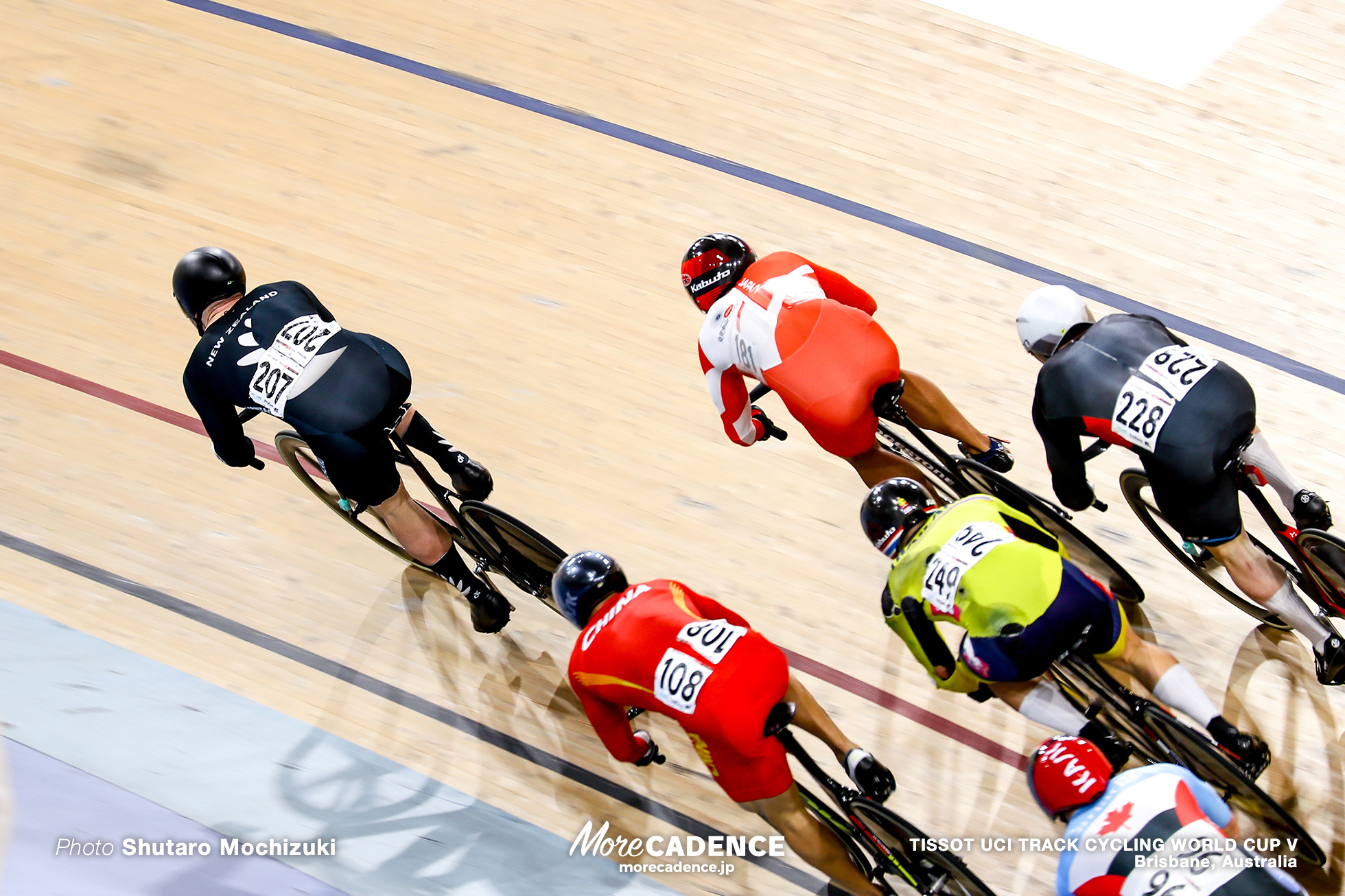 Final / Men's Keirin / TISSOT UCI TRACK CYCLING WORLD CUP V, Brisbane, Australia, 脇本雄太 Jai ANGSUTHASAWIT ジャイ・アングスタサウィット Callum SAUNDERS カルム・サウンダース Hugo BARRETTE ヒューゴ・バレット ZHOU Yu Joel ARCHAMBAULT ジョエル・アーチボルト