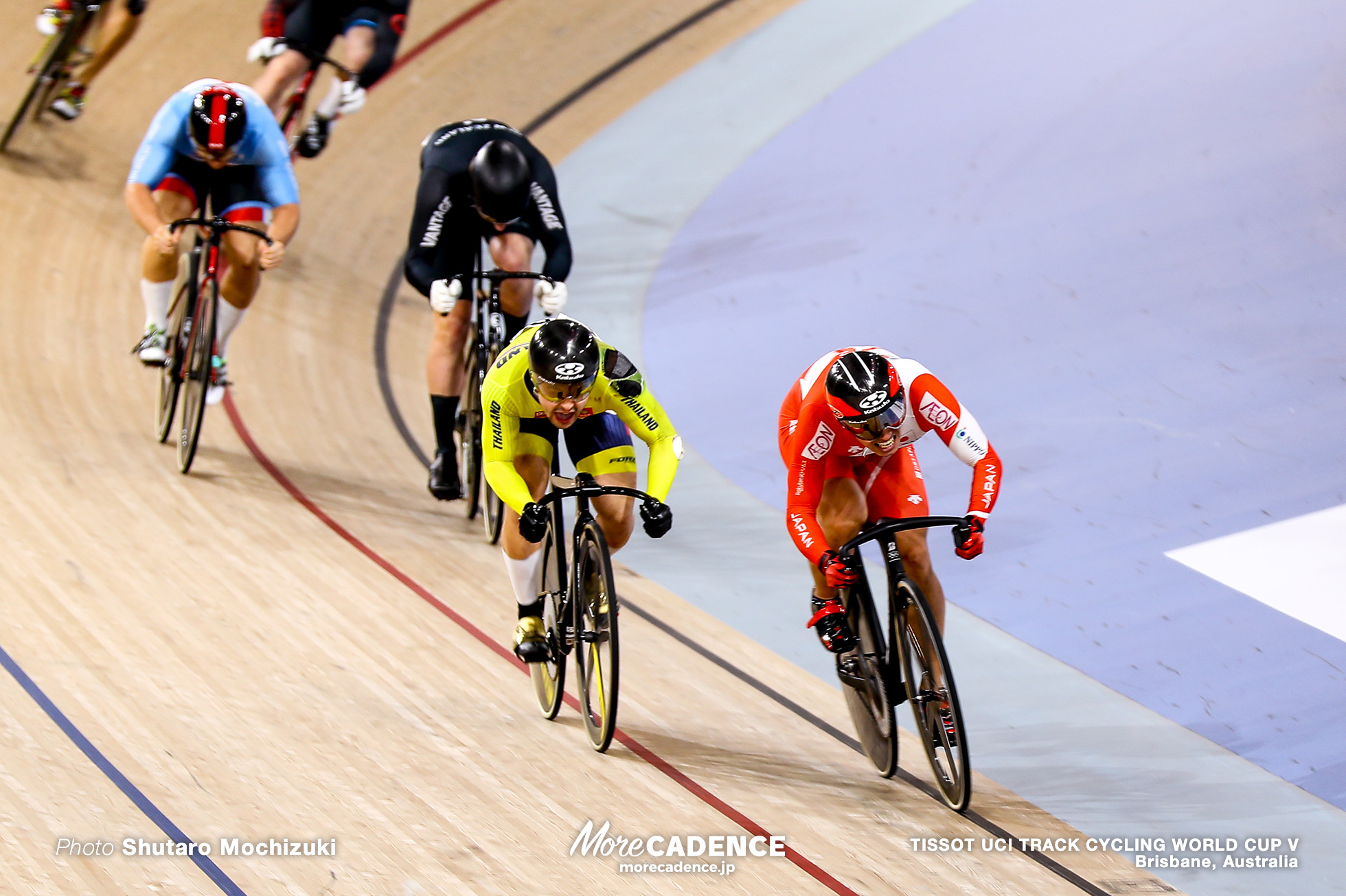 Final / Men's Keirin / TISSOT UCI TRACK CYCLING WORLD CUP V, Brisbane, Australia, 脇本雄太 Jai ANGSUTHASAWIT ジャイ・アングスタサウィット