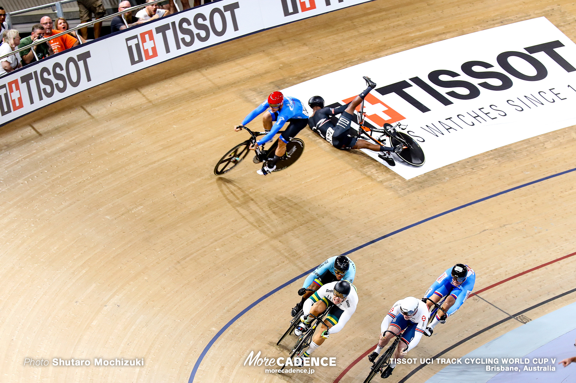 Final / Men's Keirin / TISSOT UCI TRACK CYCLING WORLD CUP V, Brisbane, Australia, Kevin Santiago QUINTERO CHAVARRO ケビン・キンテロ Matthew GLAETZER マシュー・グレーツァー Tomas BABEK トマシュ・バベク Jack CARLIN ジャック・カーリン Denis DMITRIEV デニス・ドミトリエフ Kwesi BROWNE クウェシ・ブラウン