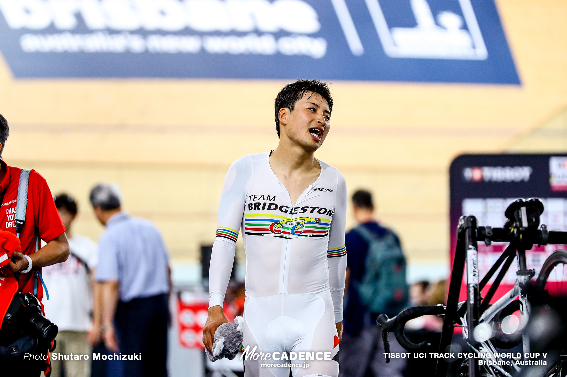 Men's Omnium / Point Race / TISSOT UCI TRACK CYCLING WORLD CUP V, Brisbane, Australia, 橋本英也