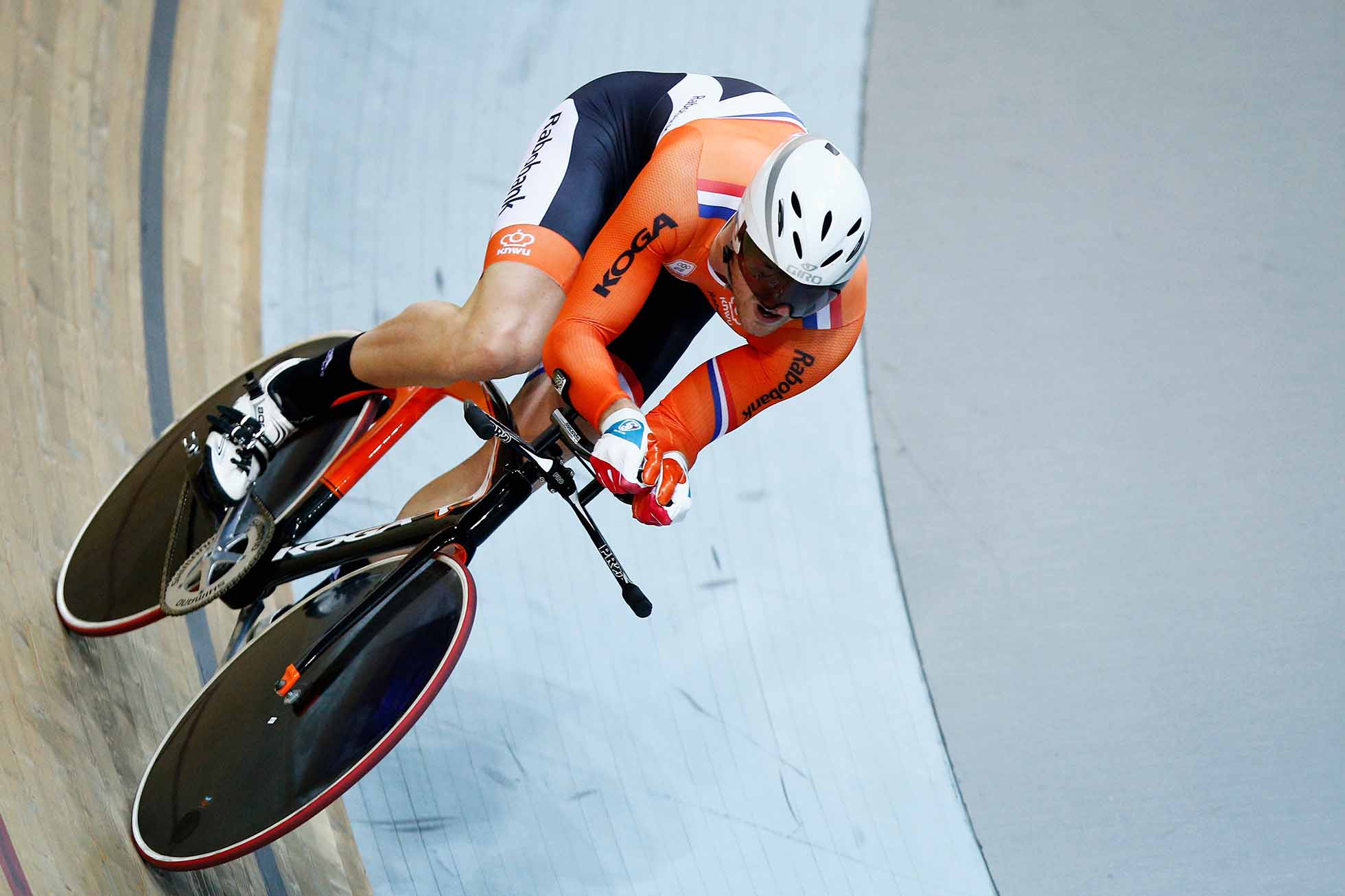 PARIS, FRANCE - FEBRUARY 20: Hugo Haak of the Netherlands Cycling Team competes in the Mens 1km Time Trial race during day 3 of the UCI Track Cycling World Championships held at National Velodrome on February 20, 2015 in Paris, France. (Photo by Dean Mouhtaropoulos/Getty Images)