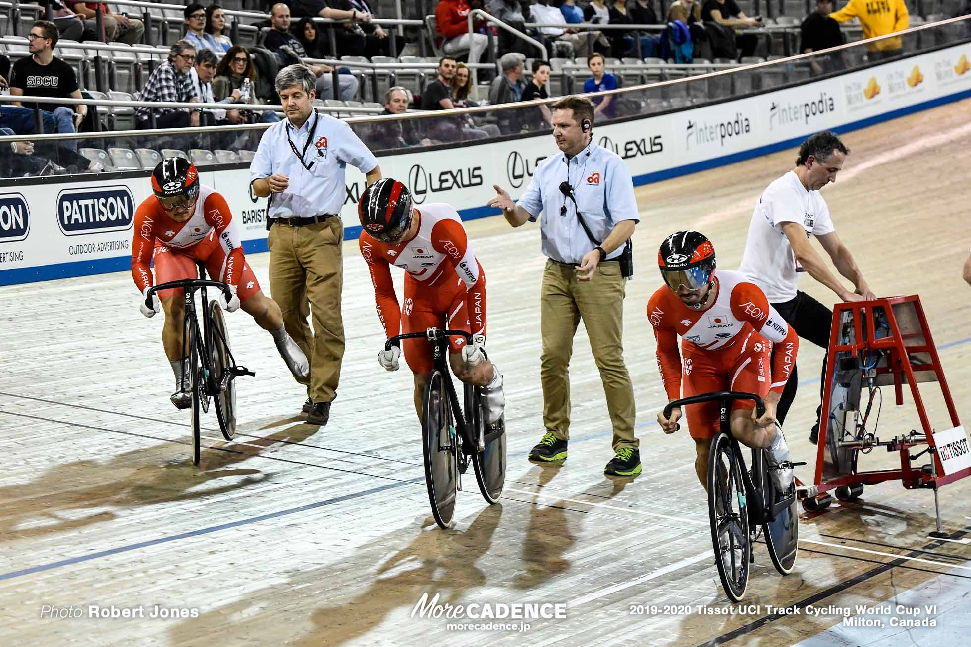 Men's Team Sprint / TISSOT UCI TRACK CYCLING WORLD CUP VI, Milton, Canada, 雨谷一樹, 小原佑太, 松井宏佑