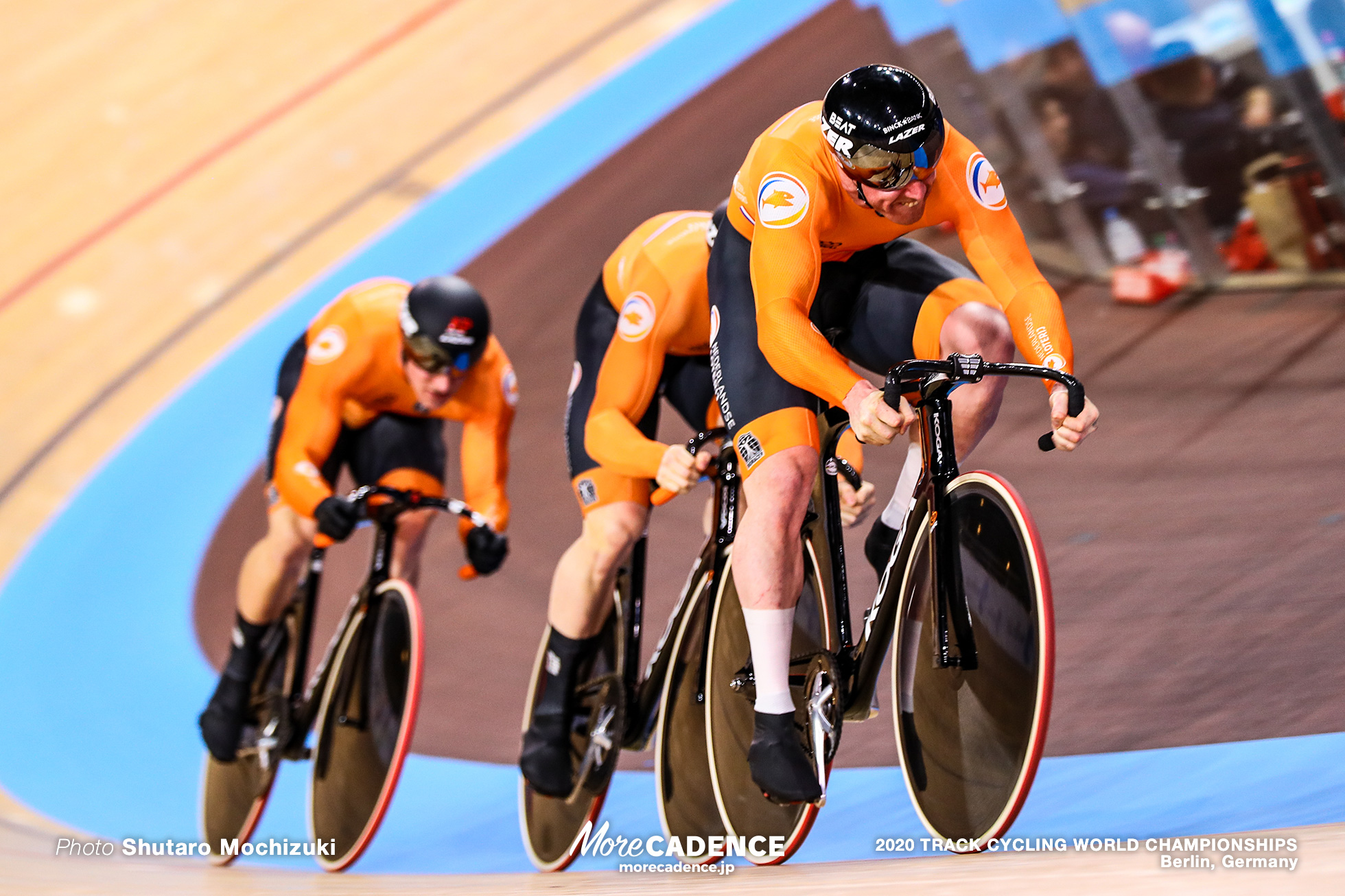 1st Round / Men's Team Sprint / 2020 Track Cycling World Championships, ロイ・バンデンバーグ Roy van den Berg, ハリー・ラブレイセン Harrie Lavreysen, ジェフリー・ホーフラント Jeffrey Hoogland