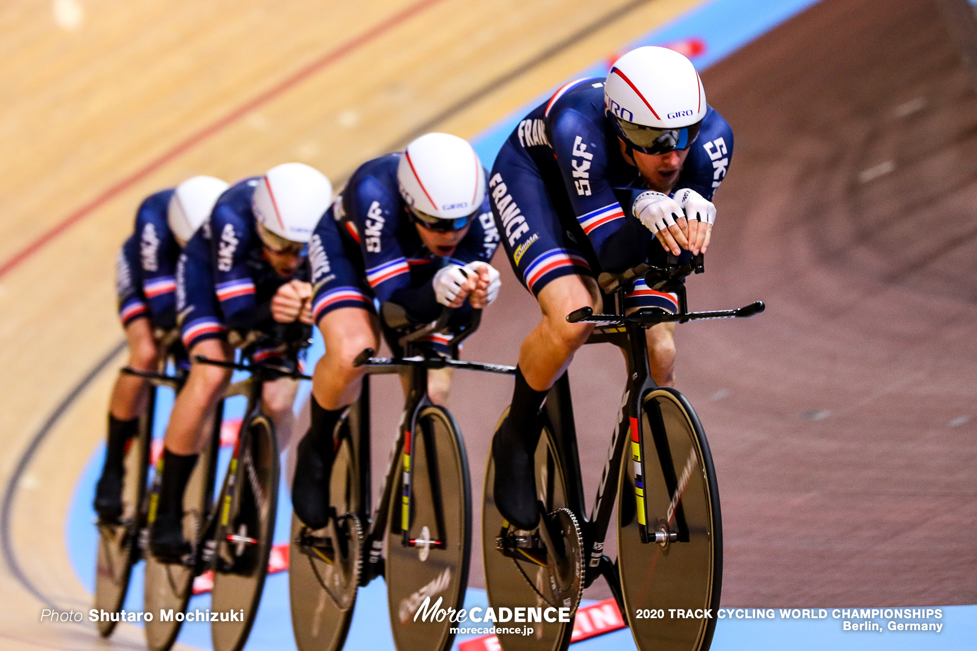 1st Round / Men's Team Pursuit / 2020 Track Cycling World Championships /フランス France/ ベンジャミン・トマ Benjamin Thomas, トーマス・ドゥニス Thomas Denis, コランタン・エルメノー Corentin Ermenault, バレンティン・タベリオン Valentin Tabellion