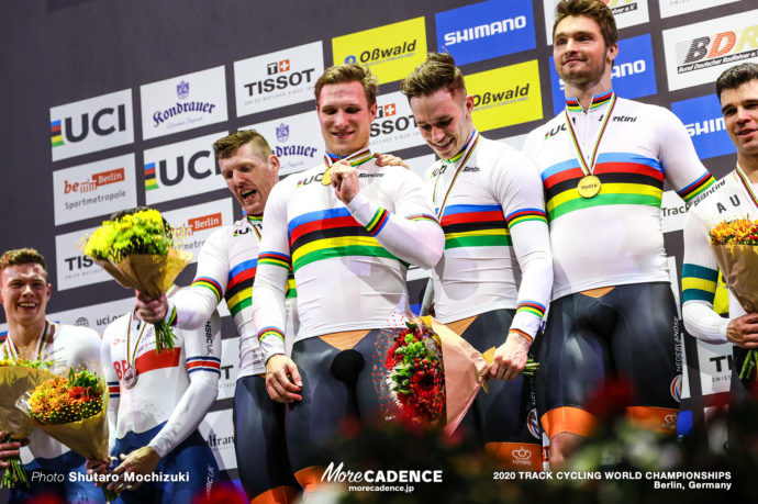 Final / Men's Team Sprint / 2020 Track Cycling World Championships, ロイ・バンデンバーグ Roy van den Berg, ハリー・ラブレイセン Harrie Lavreysen, ジェフリー・ホーフラント Jeffrey Hoogland, マティエス・ブフリ Matthijs Buchli