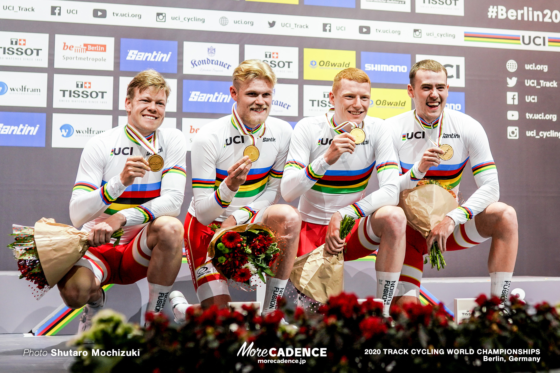 Final / Men's Team Pursuit / 2020 Track Cycling World Championships / Denmark デンマーク / Lasse Norman Hansen ラッセ・ノーマン・ハンセン, Julius Johansen ジュリアス・ヨハンセン, Frederik Rodenberg Madsen フレデリック・マドセン, Rasmus Pedersen ラスムス・ペダーセン