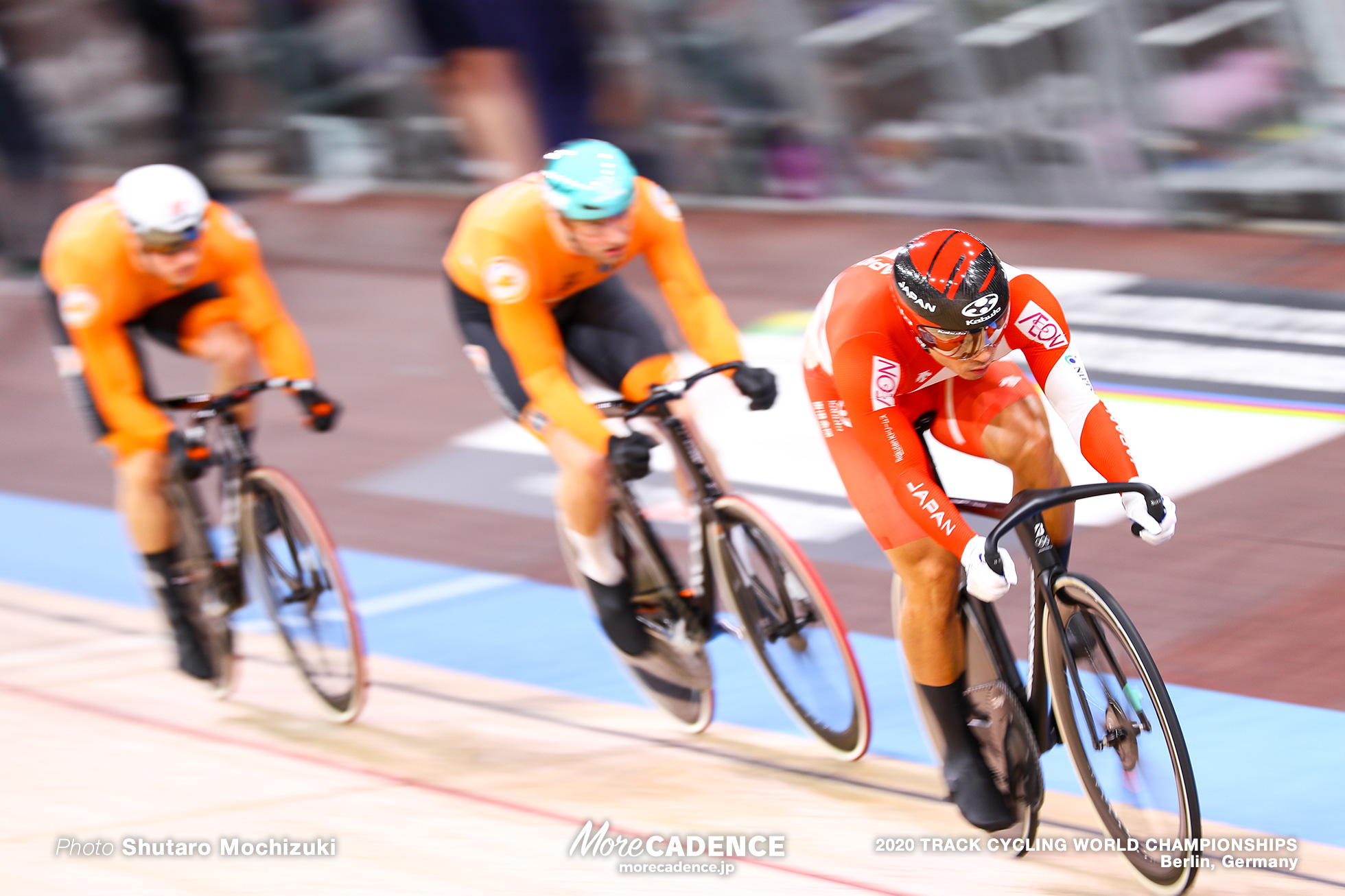 7-12 Final / Men's Keirin / 2020 Track Cycling World Championships, Nitta Yudai 新田祐大, Matthijs Buchli マティエス・ブフリ, Jeffrey Hoogland ジェフリー・ホーフラント