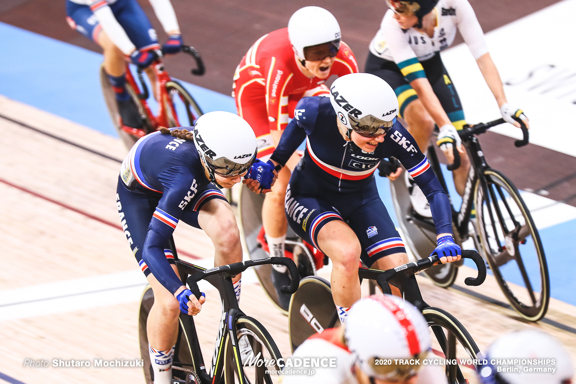 Women's Madison / 2020 Track Cycling World Championships / France フランス / Clara Copponi クララ・コッポニ Marie le Net マリエ・ネット