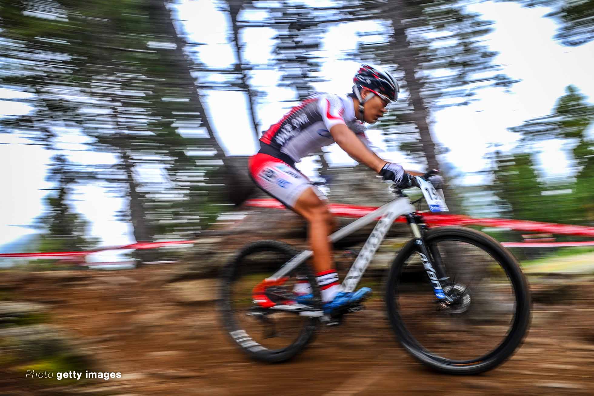 UCI Mountain Bike & Trials World Championships - Day Two LA MASSANA, ANDORRA - SEPTEMBER 02: Toki Sawada of Japan competes in the Cross-Country Team Relay race during day 2 of the UCI Mountain Bike & Trials World Championships on September 2, 2015 in La Massana, Andorra. (Photo by David Ramos/Getty Images for British Cycling)