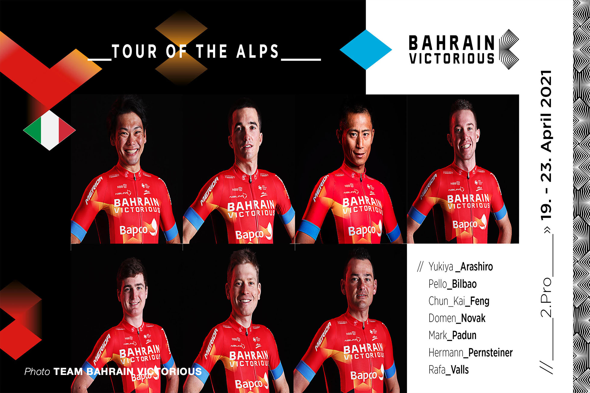 新城幸也 photo Team BAHRAIN VICTORIOUS