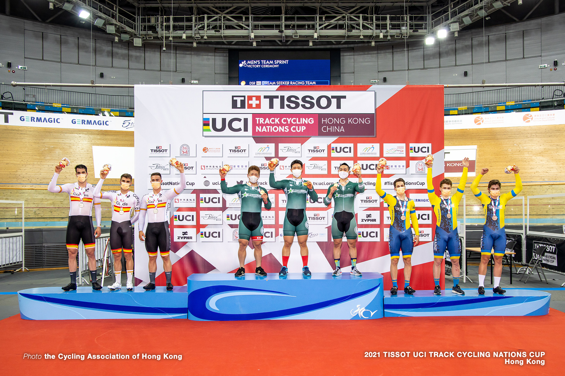 dream SEEKER RACING TEAM (Yuta Obara/Shinji Nakano/Tomohiro Fukaya), Men's Team Sprint, TISSOT UCI TRACK CYCLING NATIONS CUP - HONG KONG