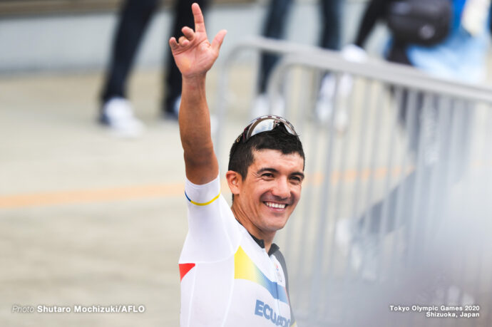 リチャル・カラパス/CARAPAZ Richard, JULY 24, 2021 - Cycling : Men's Road Race during the Tokyo 2020 Olympic Games at 富士スピードウェイ/the Fuji International Speedway in Shizuoka, Japan. (Photo by Shutaro Mochizuki/AFLO)