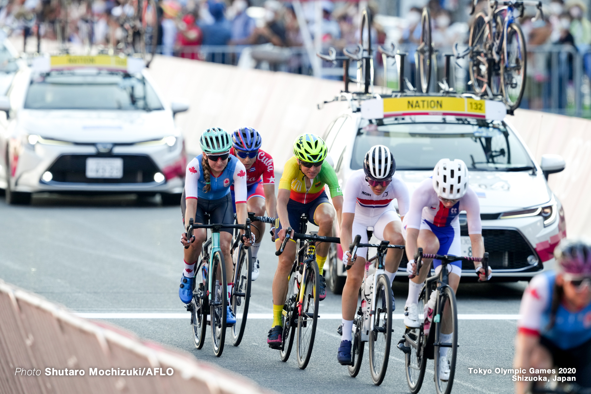 レア・カークマン Leah Kirchmann (CAN), JULY 25, 2021 - Cycling : Women's Road Race during the Tokyo 2020 Olympic Games at the Fuji International Speedway in Shizuoka, Japan. (Photo by Shutaro Mochizuki/AFLO)