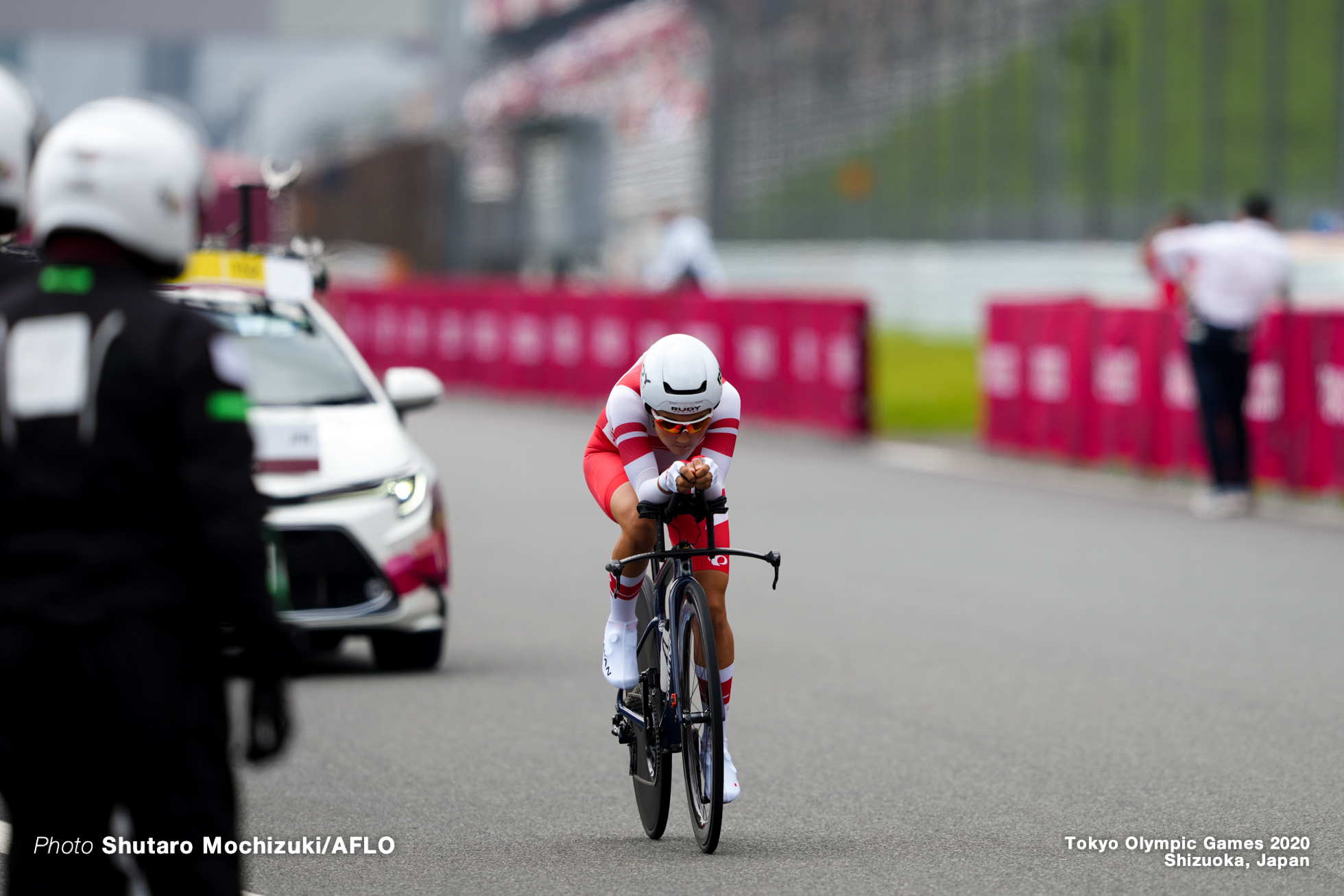 與那嶺恵理 Eri Yonamine (JPN), JULY 28, 2021 - Cycling : Women's Individual Time Trial during the Tokyo 2020 Olympic Games at the Izu MTB Course in Shizuoka, Japan. (Photo by Shutaro Mochizuki/AFLO)