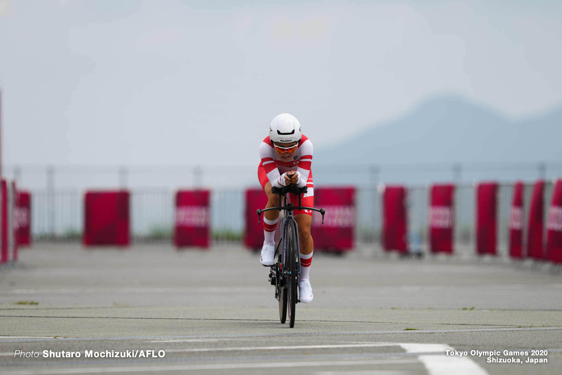 與那嶺恵理 Eri Yonamine (JPN), JULY 28, 2021 - Cycling : Women's Individual Time Trial during the Tokyo 2020 Olympic Games at the Izu MTB Course in Shizuoka, Japan. (Photo by Shutaro Mochizuki/AFLO)